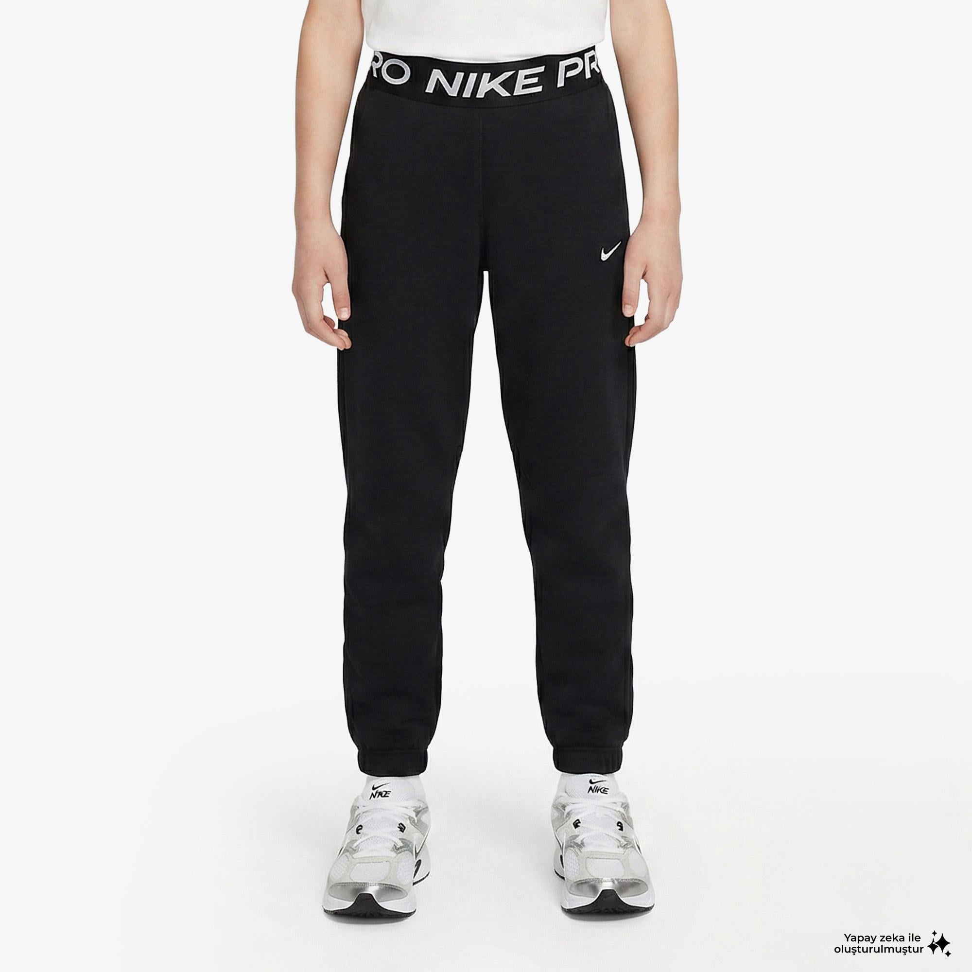 Nike Pro Dri-Fit Fleece Jogger Çocuk Siyah Eşofman Altı