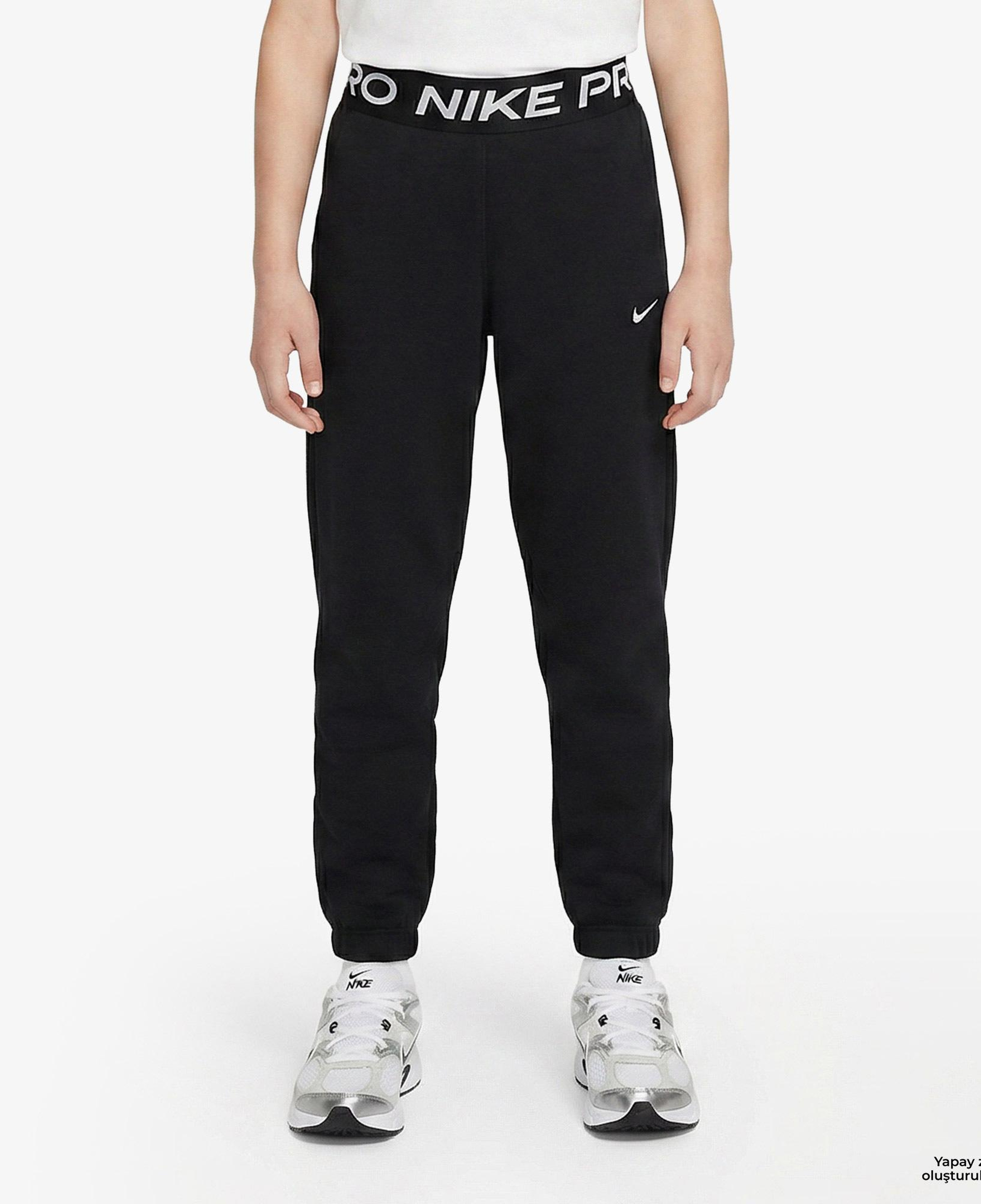 Nike Pro Dri-Fit Fleece Jogger Çocuk Siyah Eşofman Altı