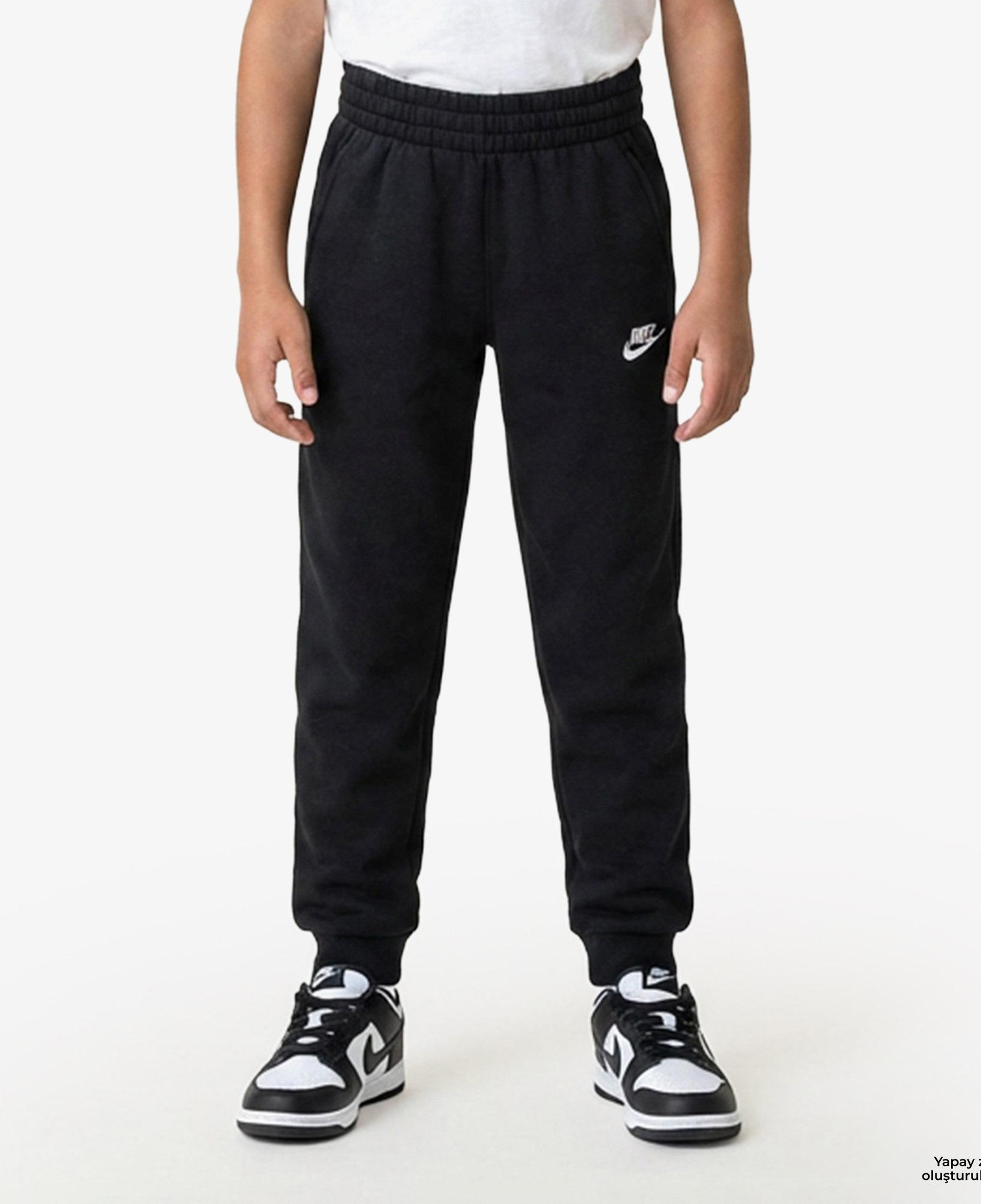 Nike Sportswear Club Fleece Çocuk Siyah Eşofman Altı