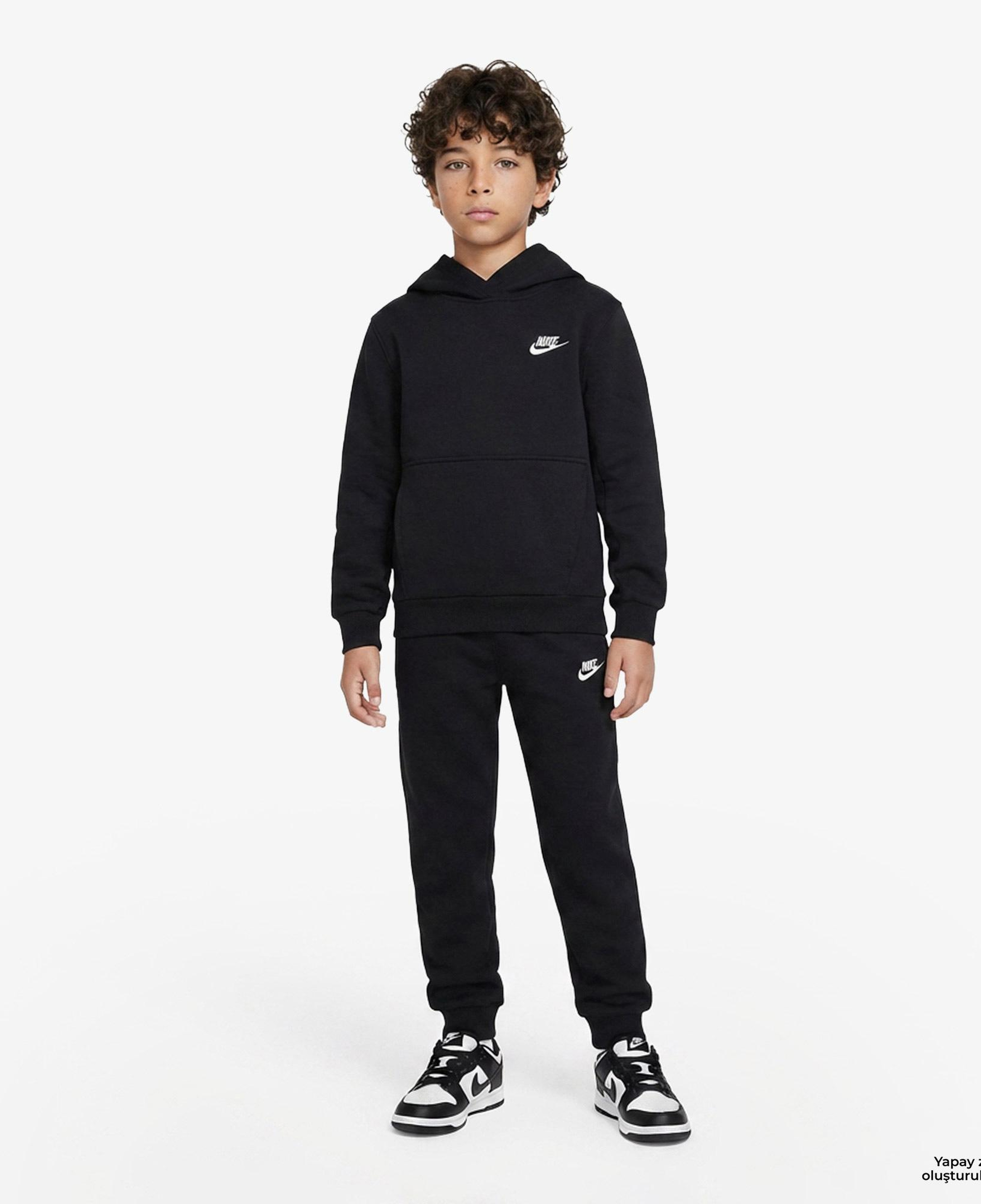 Nike Sportswear Club Fleece Çocuk Siyah Eşofman Altı