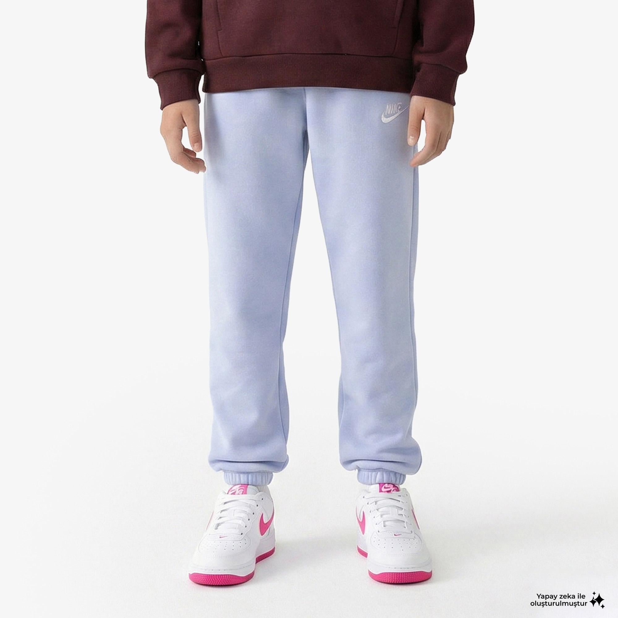 Nike Sportswear Club Fleece Loose Çocuk Lila Eşofman Altı