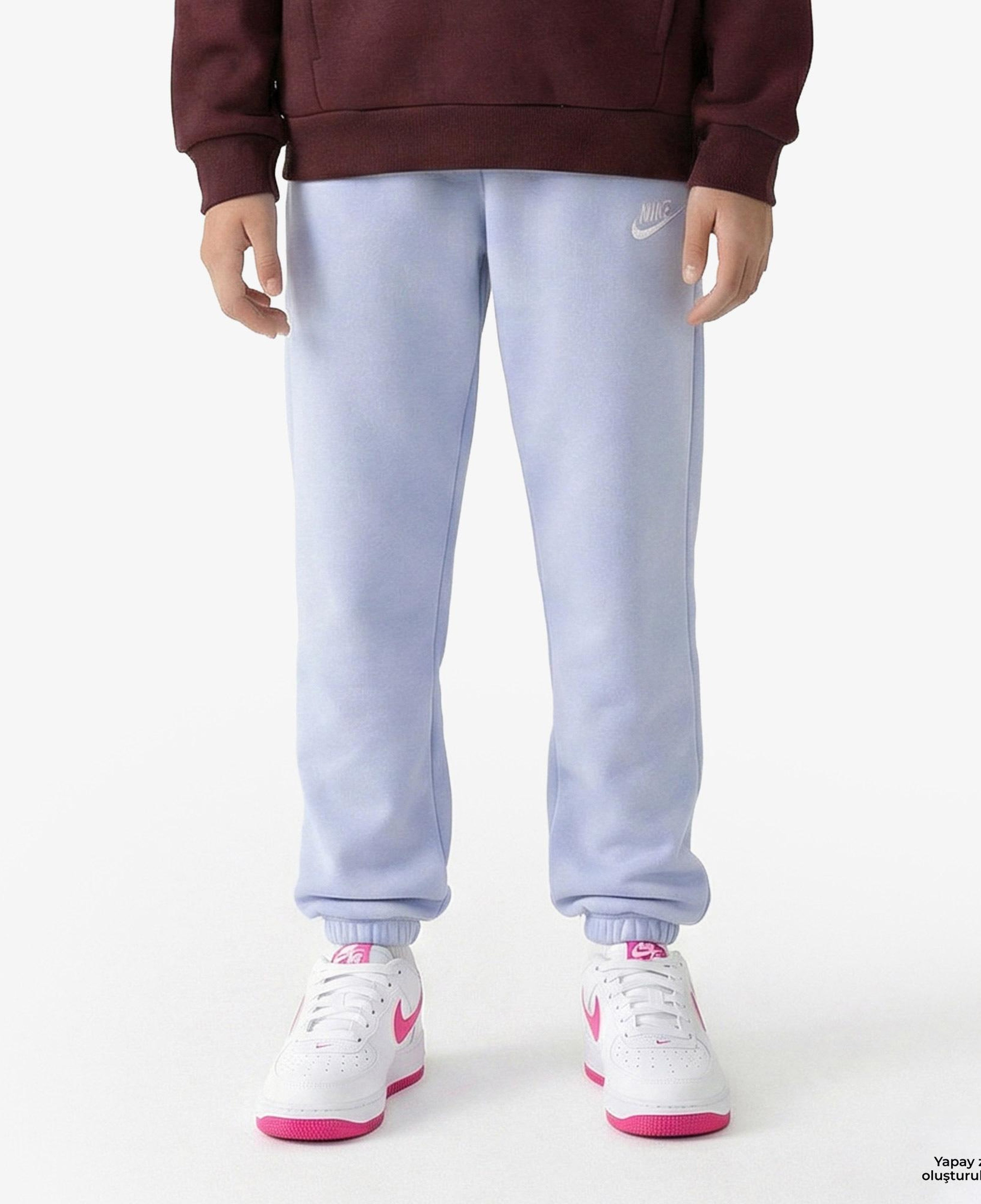 Nike Sportswear Club Fleece Loose Çocuk Lila Eşofman Altı