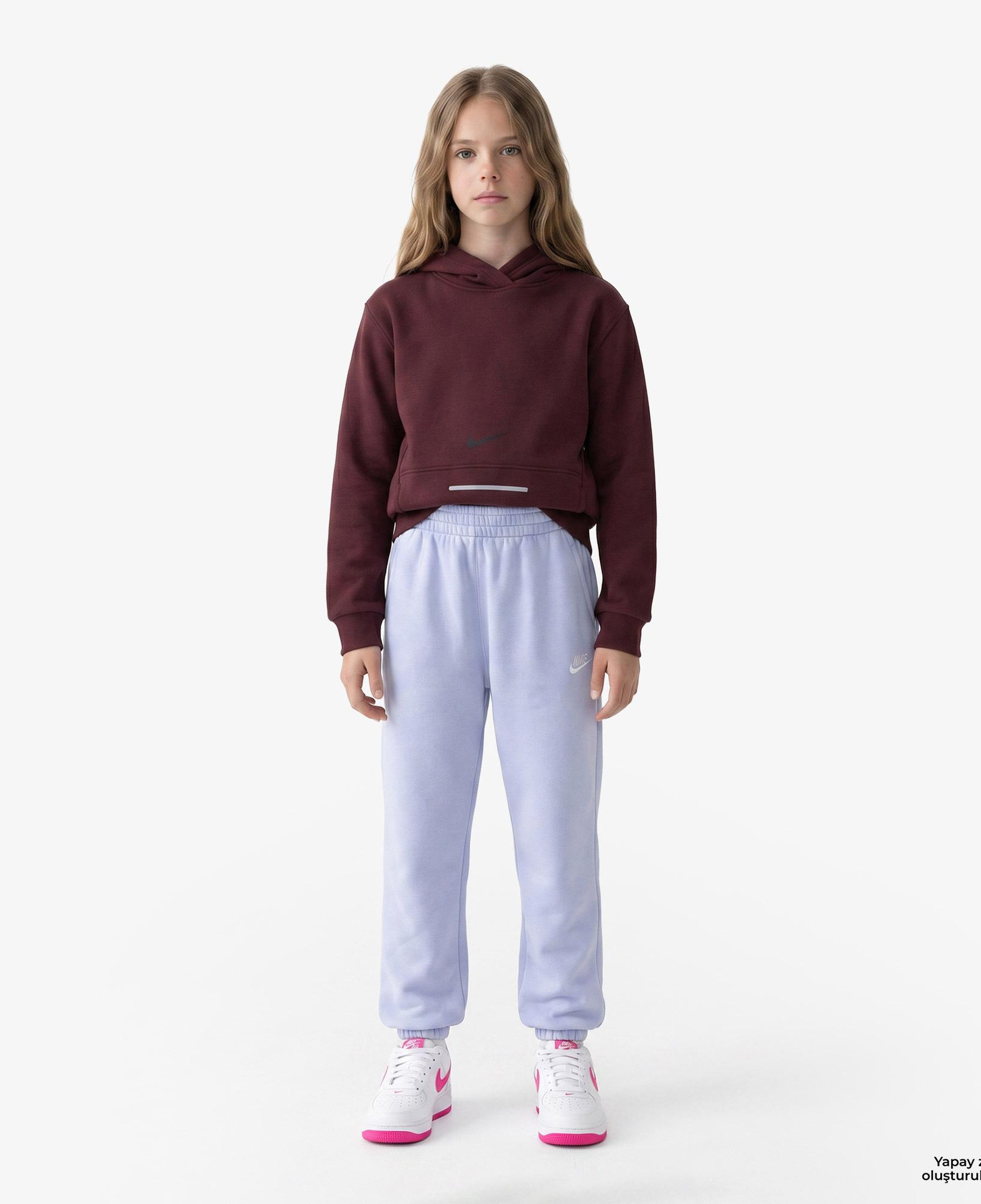 Nike Sportswear Club Fleece Loose Çocuk Lila Eşofman Altı