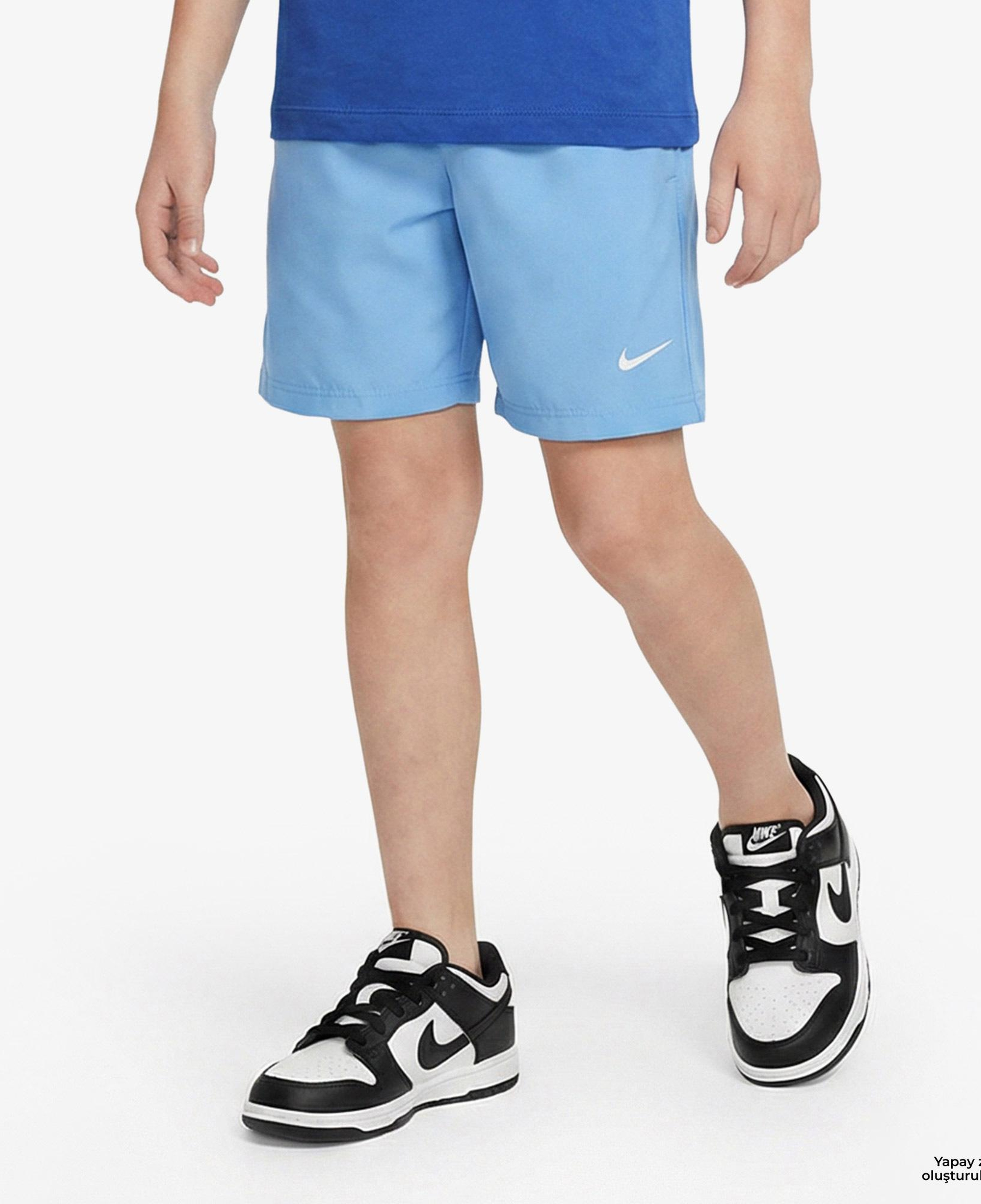 Nike Dri-Fit Multi Woven Çocuk Mavi Şort