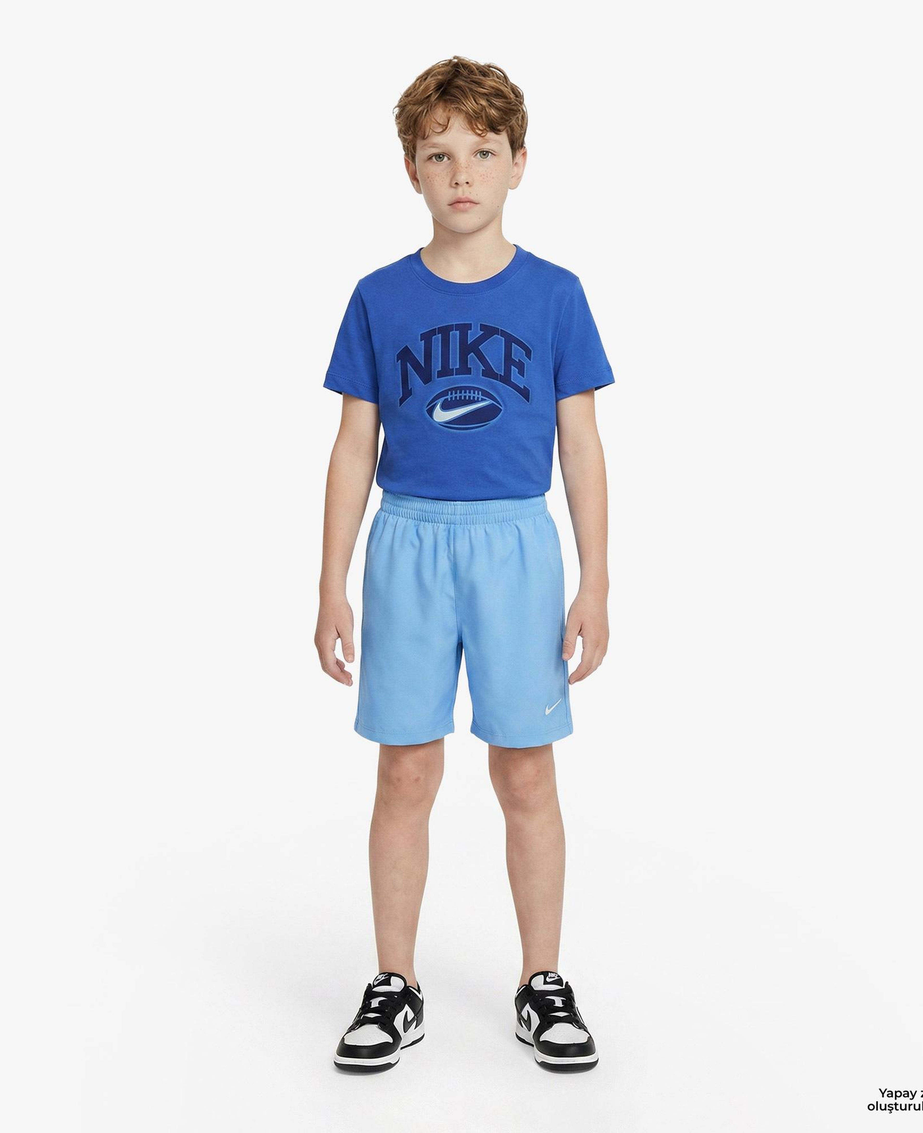 Nike Dri-Fit Multi Woven Çocuk Mavi Şort