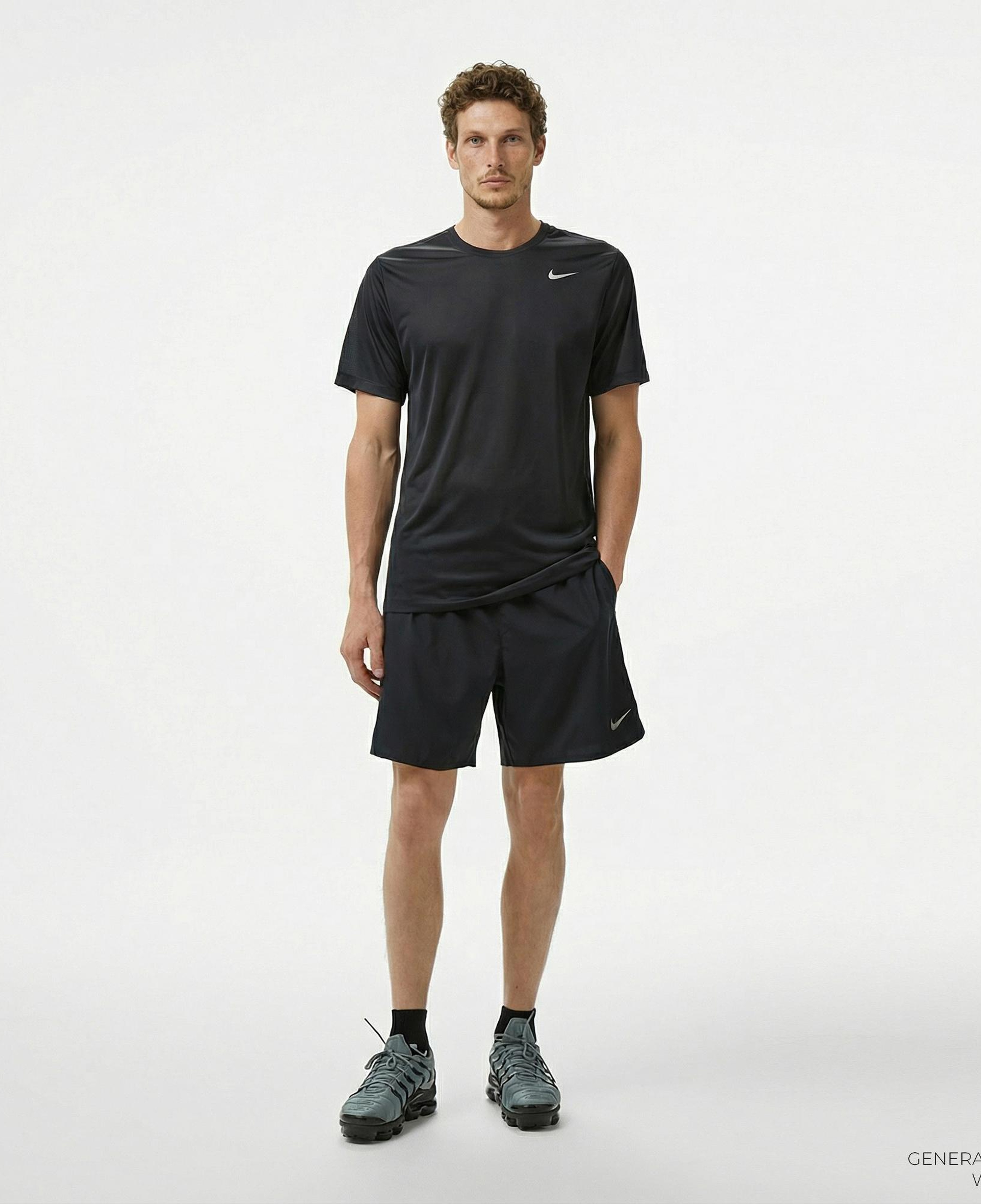 Nike Dri-Fit Challenger 18cm Erkek Siyah Şort