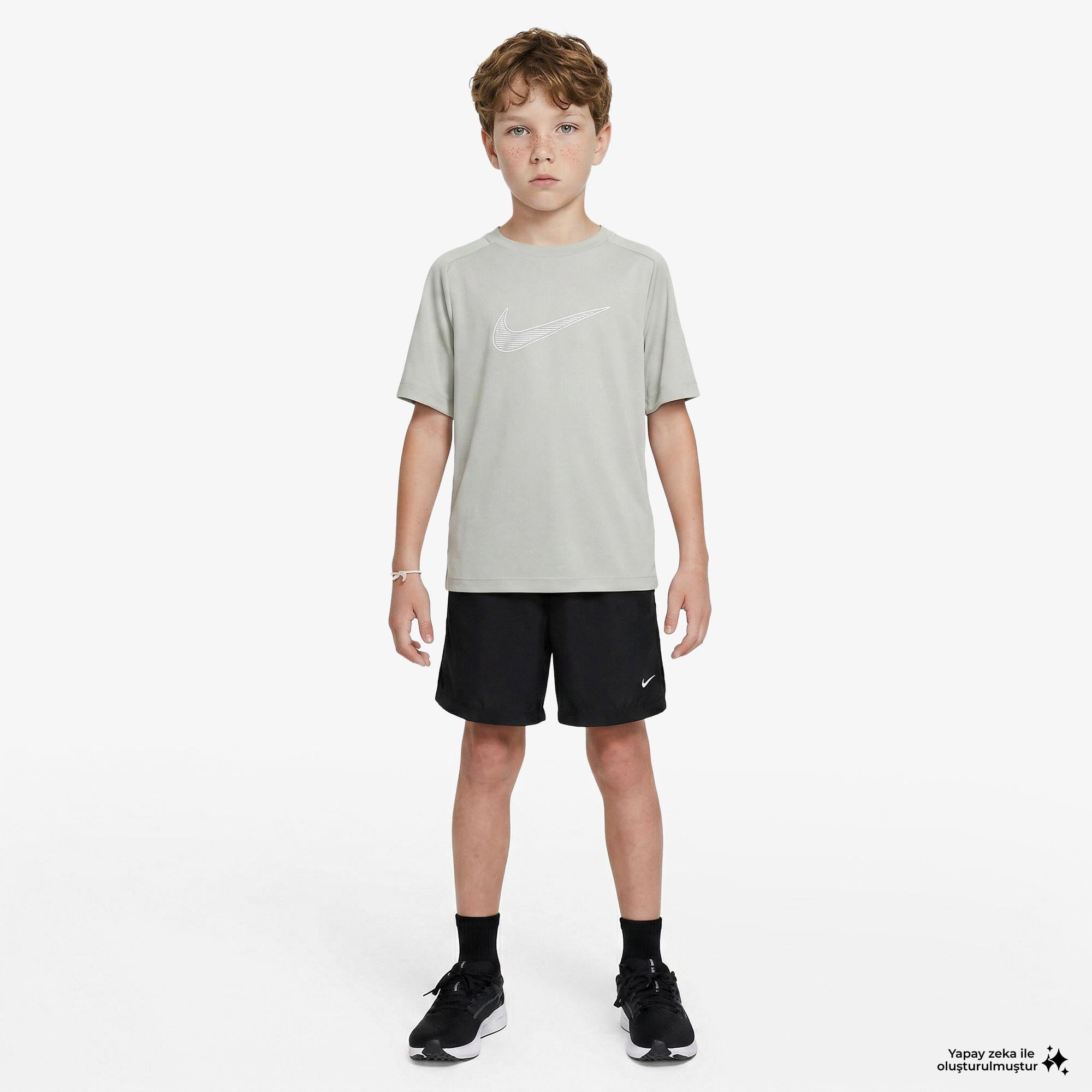 Nike Dri-Fit Multi Woven Çocuk Siyah Şort