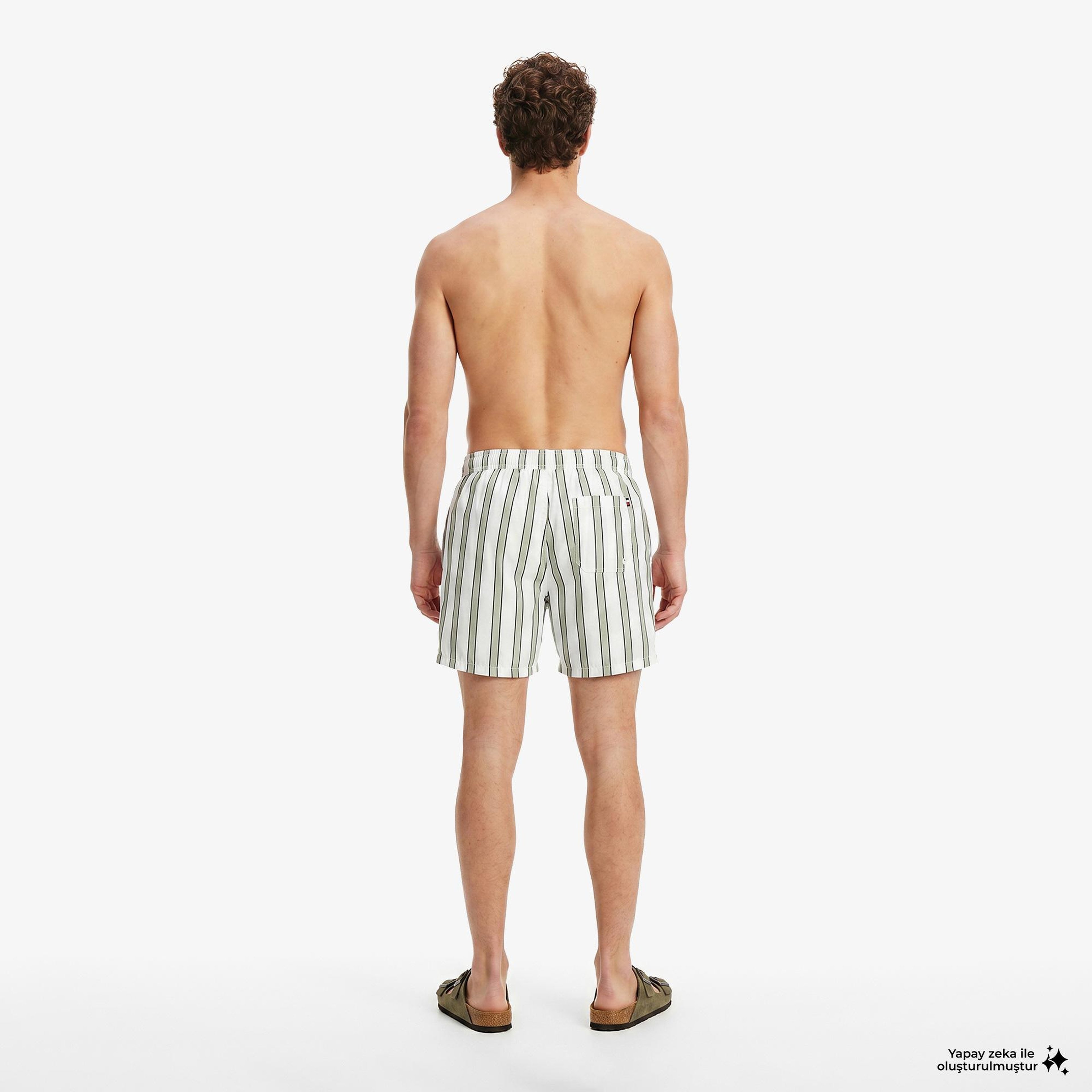 Tommy Hilfiger Essentials Erkek Yeşil Deniz Şortu