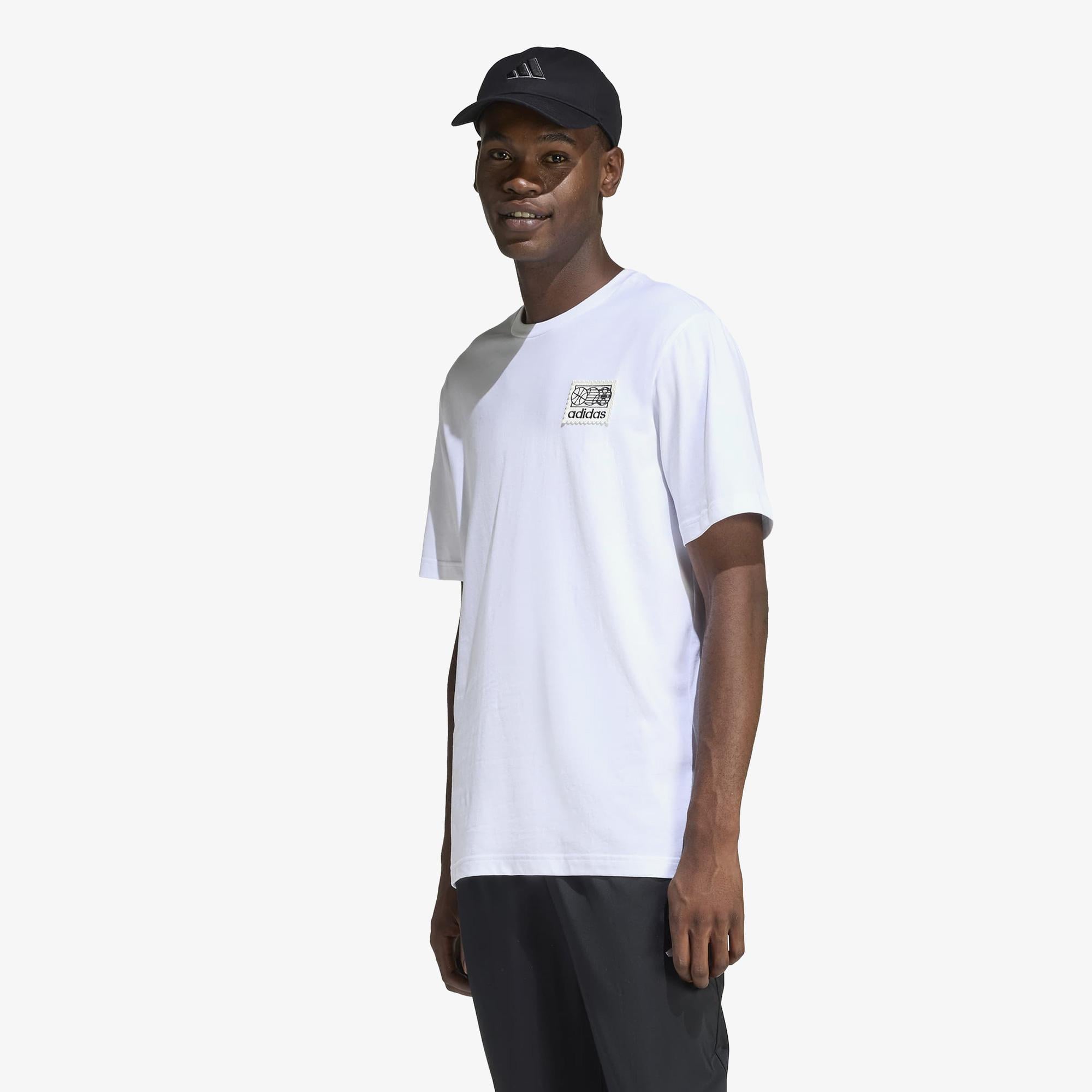 adidas Memories of Sport Patch Erkek Beyaz T-Shirt