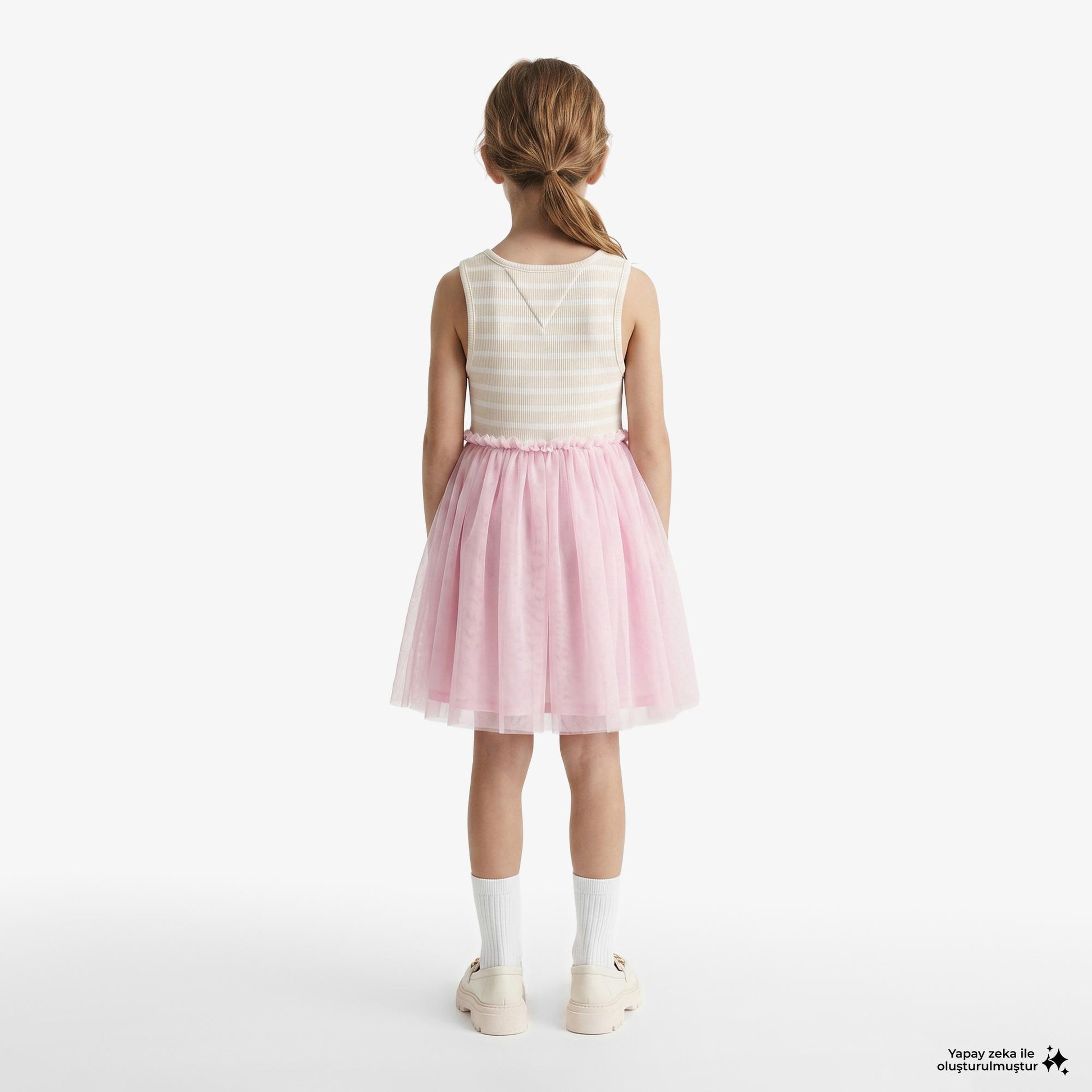 Tommy Hilfiger Little Çocuk Pembe Elbise