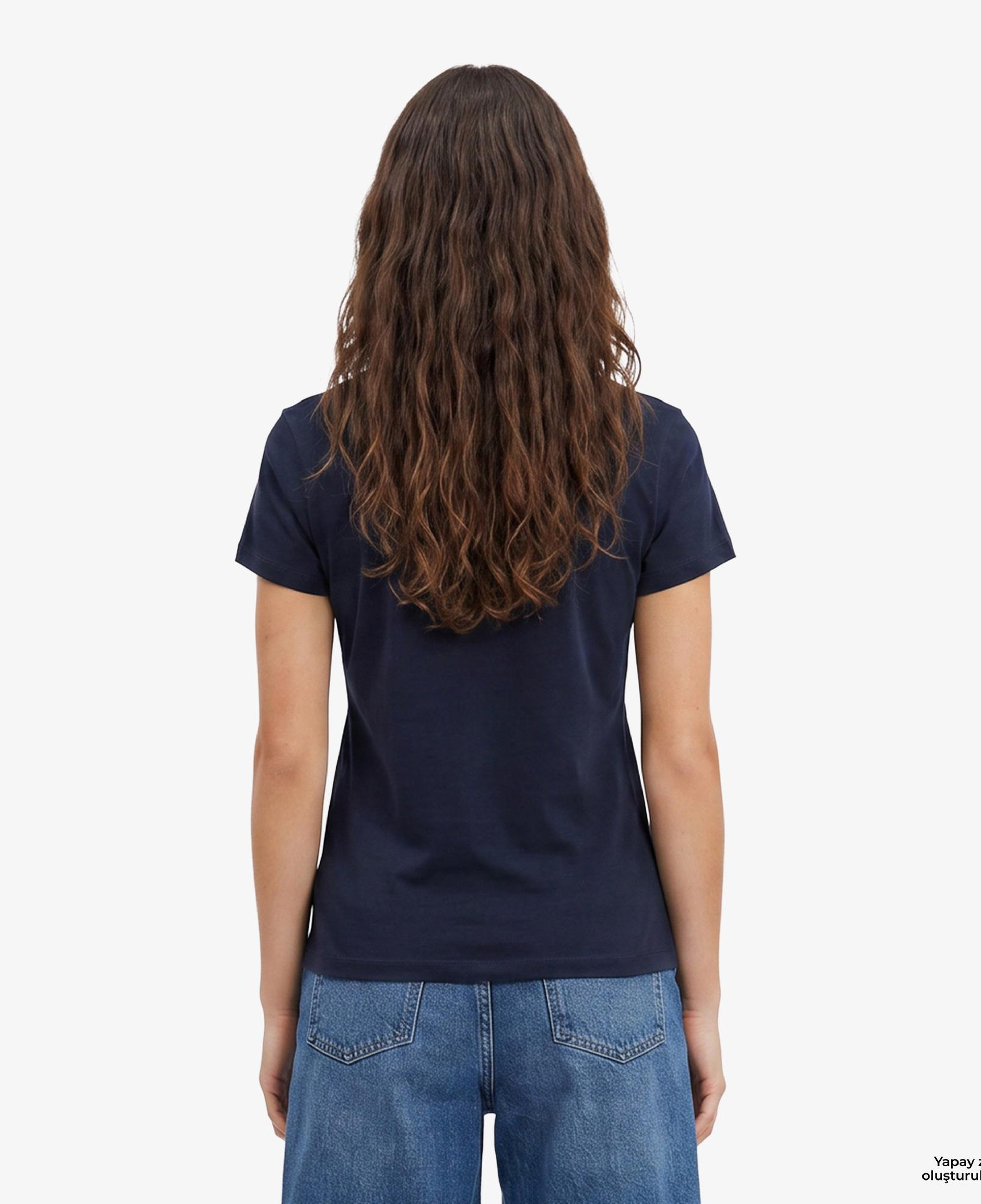Tommy Hilfiger Linear Kadın Lacivert T-Shirt