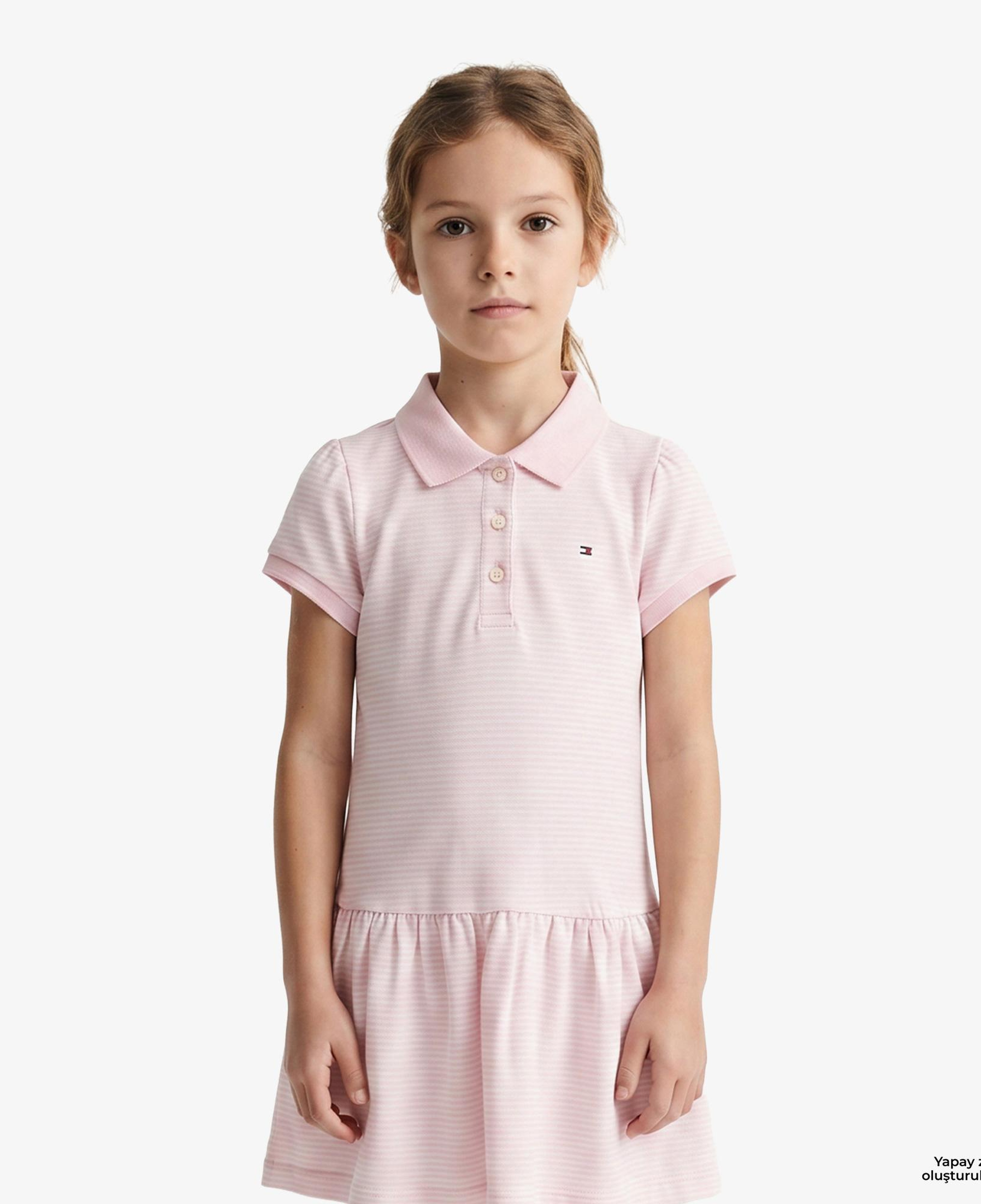 Tommy Hilfiger Little Çocuk Pembe Elbise