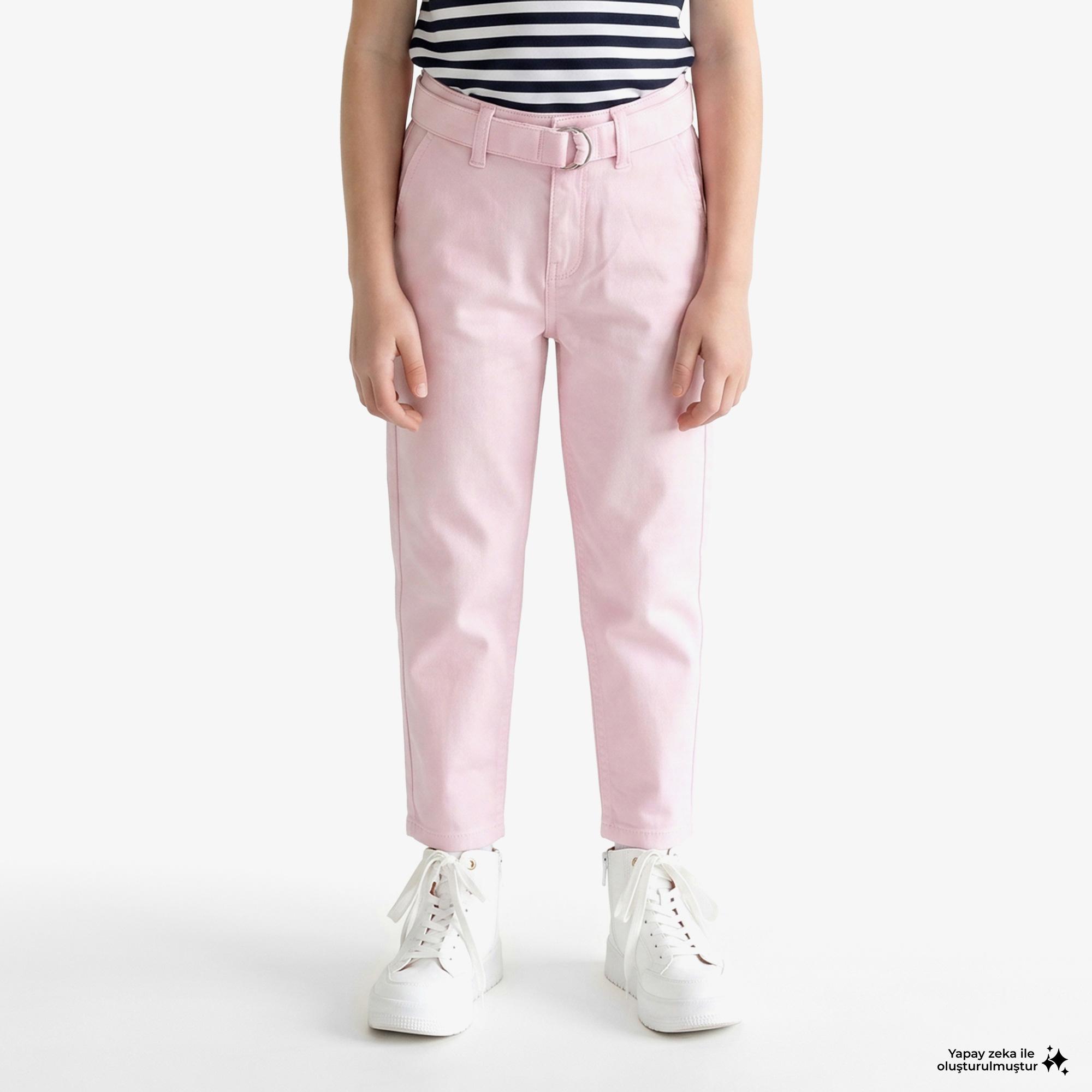 Tommy Hilfiger Essential + Çocuk Pembe Pantolon