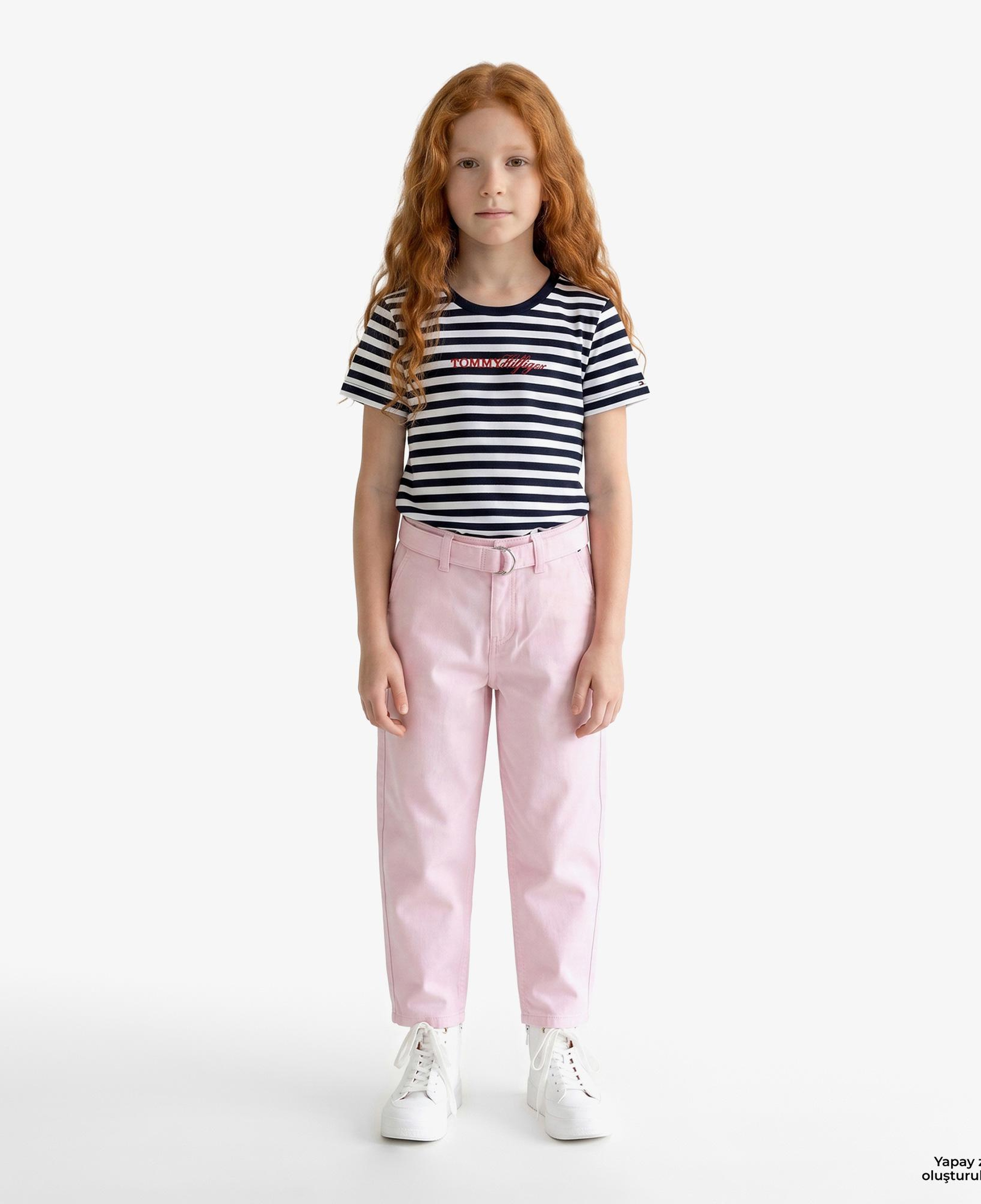 Tommy Hilfiger Essential + Çocuk Pembe Pantolon