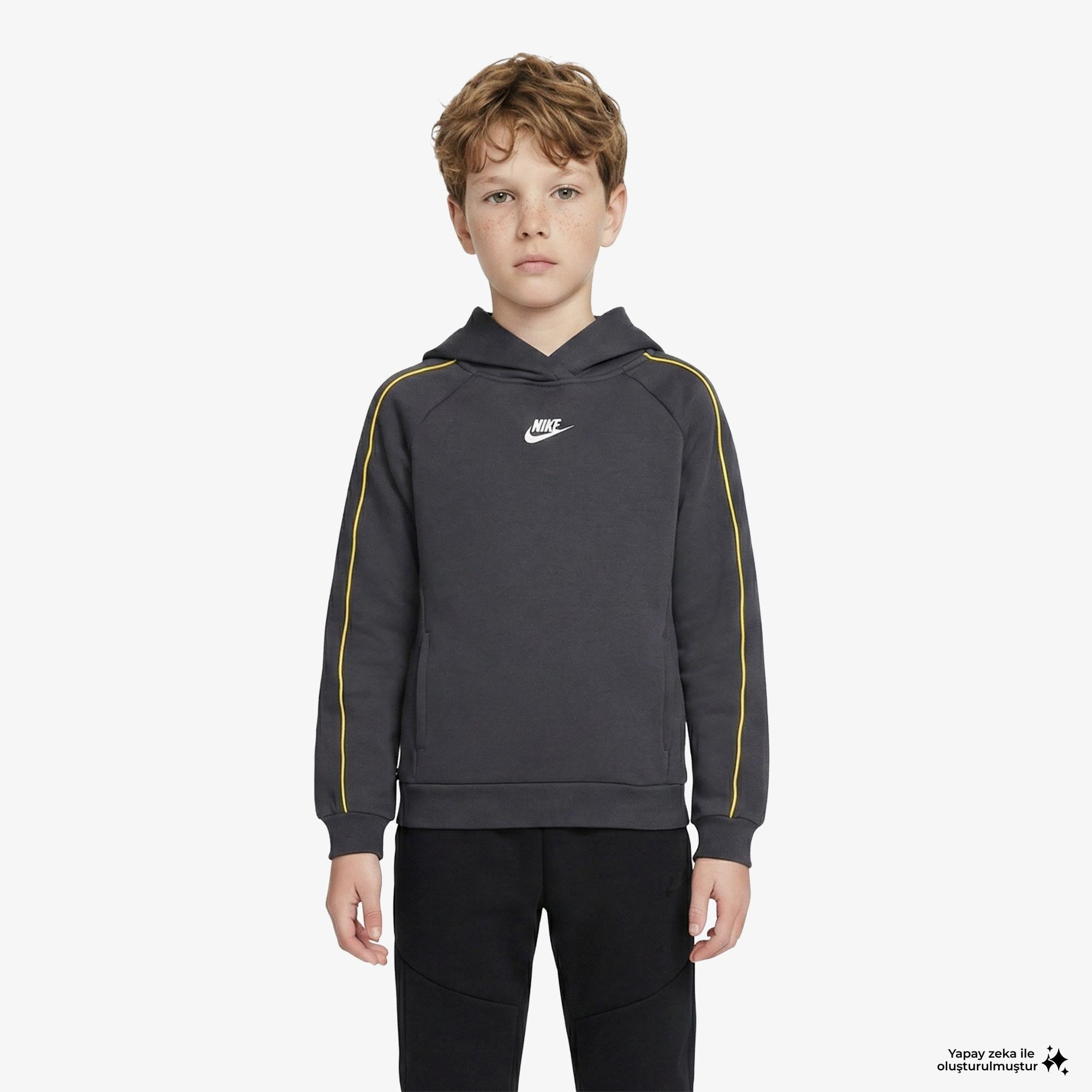 Nike Sportswear Club Fleece Çocuk Gri Eşofman Takımı