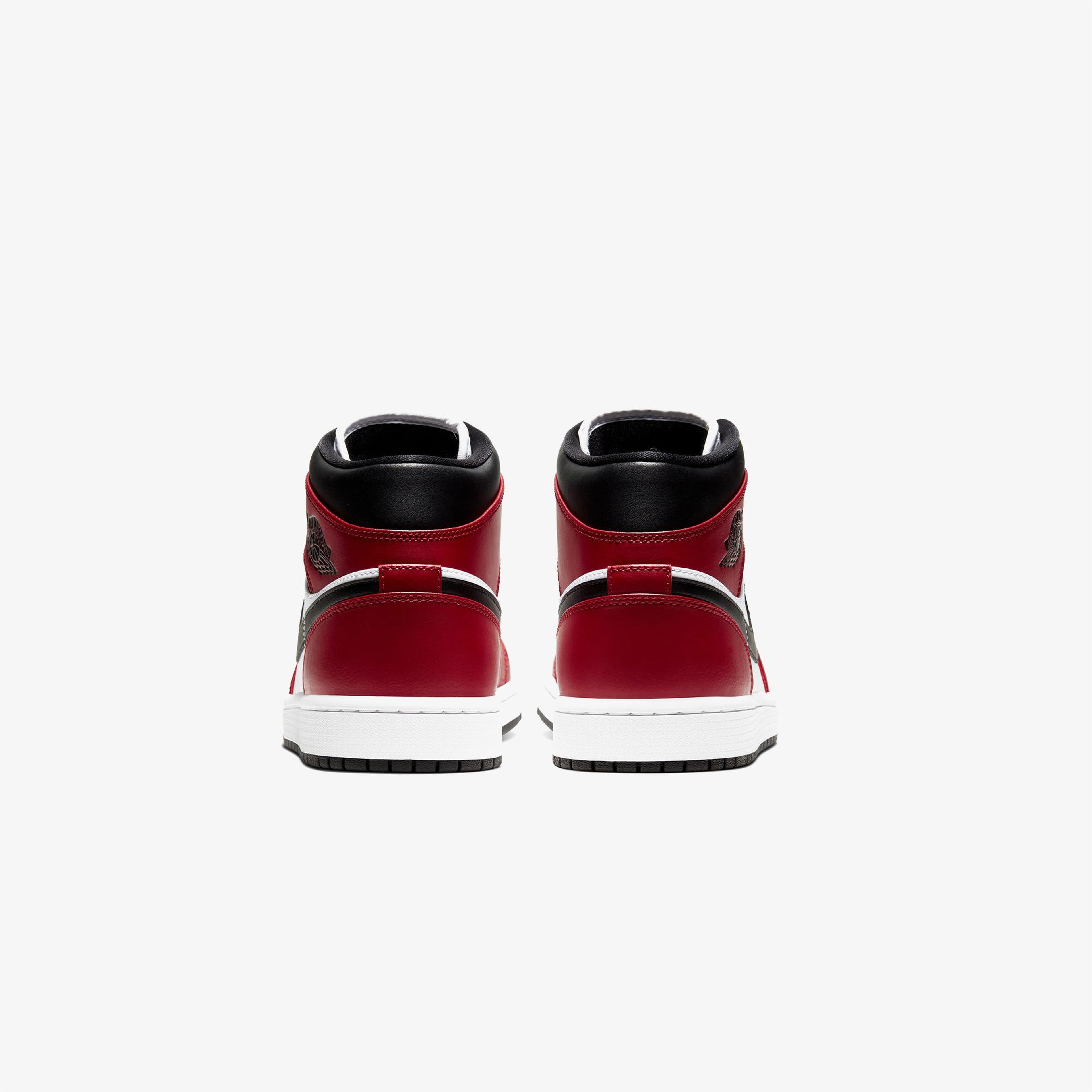 Jordan Air 1 Mid Erkek Kırmızı Spor Ayakkabı