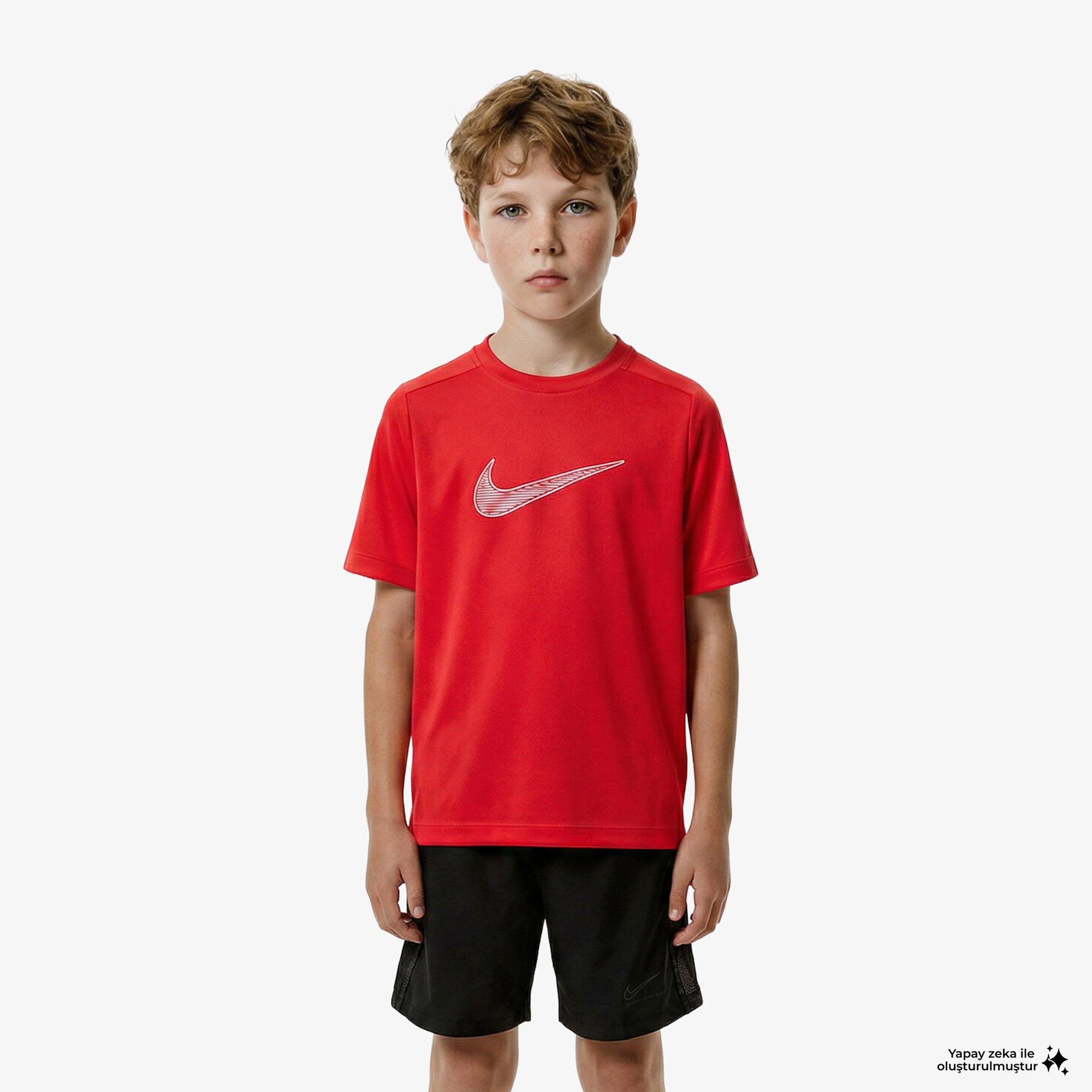 Nike Dri-Fit Multi Çocuk Kırmızı T-Shirt