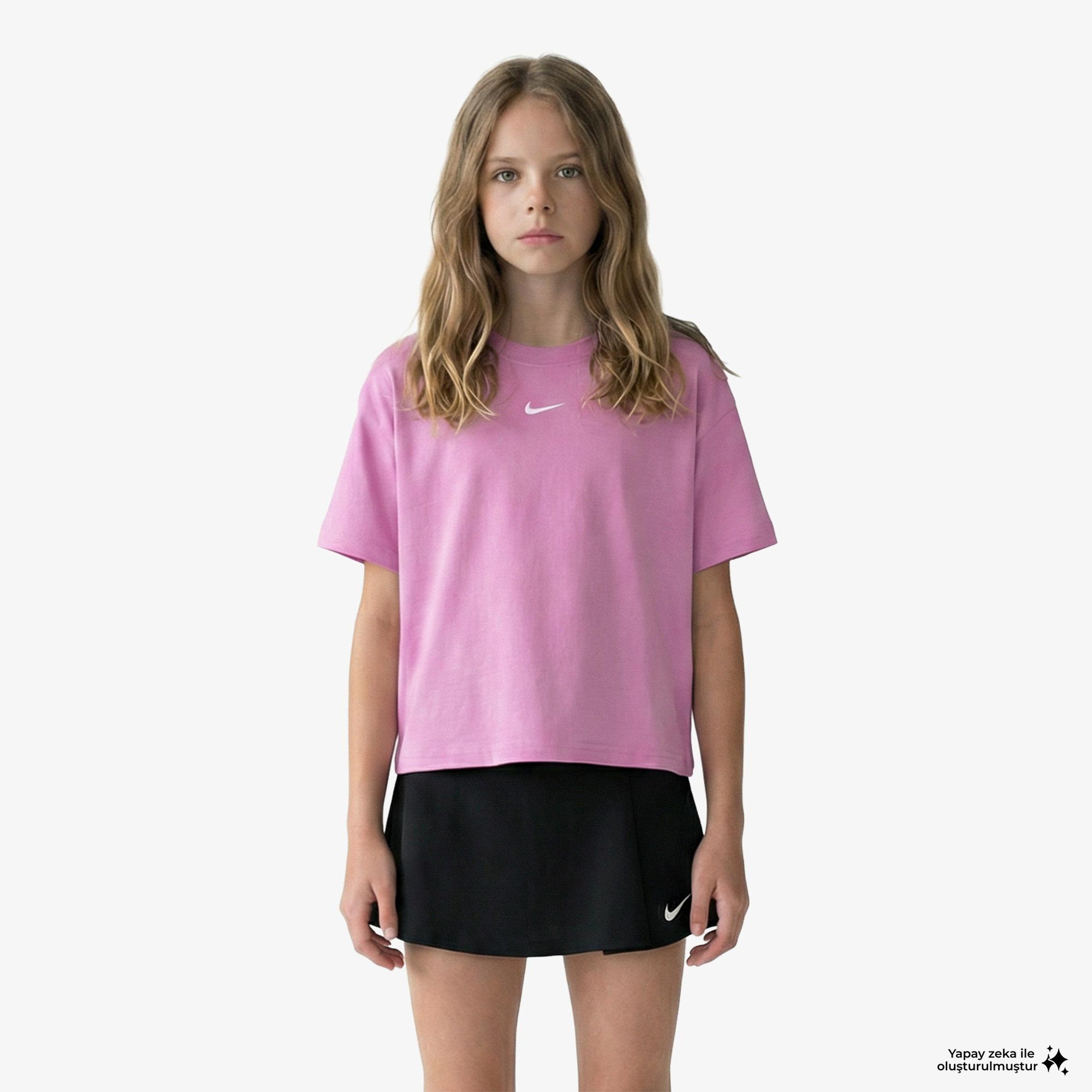 Nike Sportswear Essential Çocuk Pembe T-Shirt