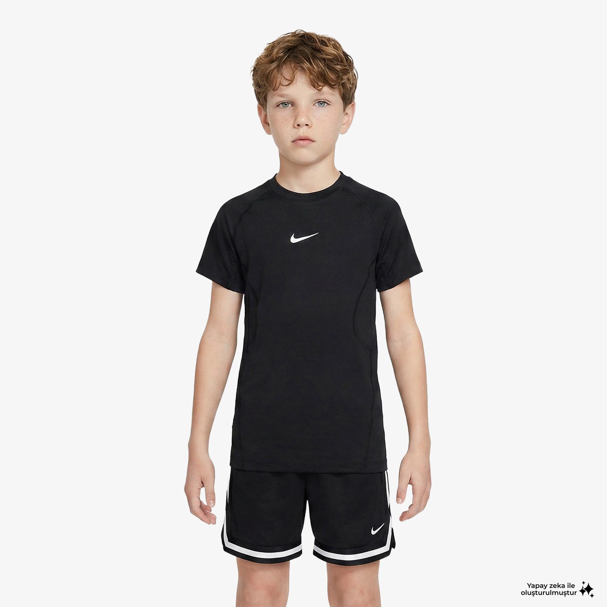 Nike Pro Dri-Fit Çocuk Siyah T-Shirt