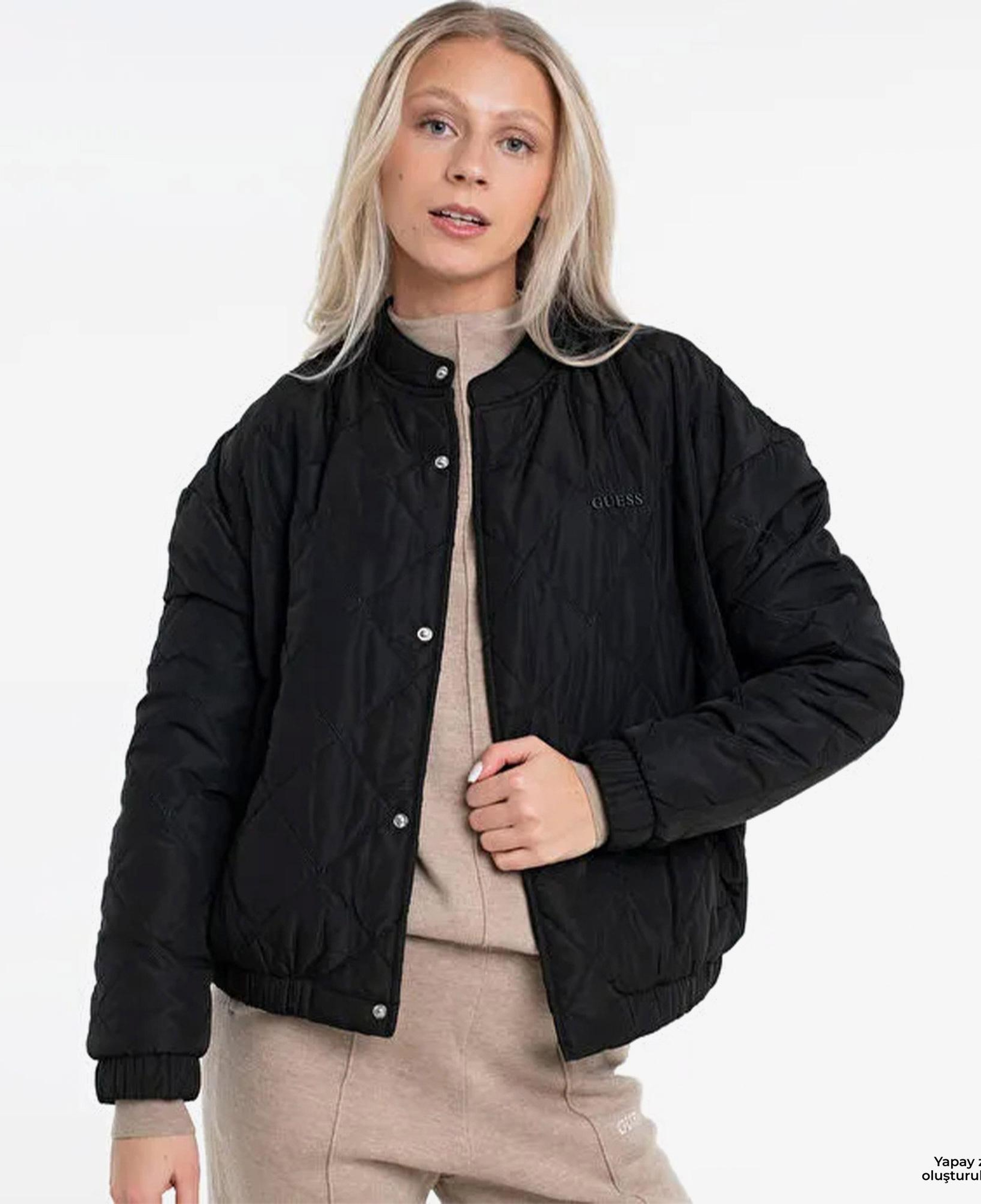 Guess Cecilia Aktif Kadın Siyah Mont