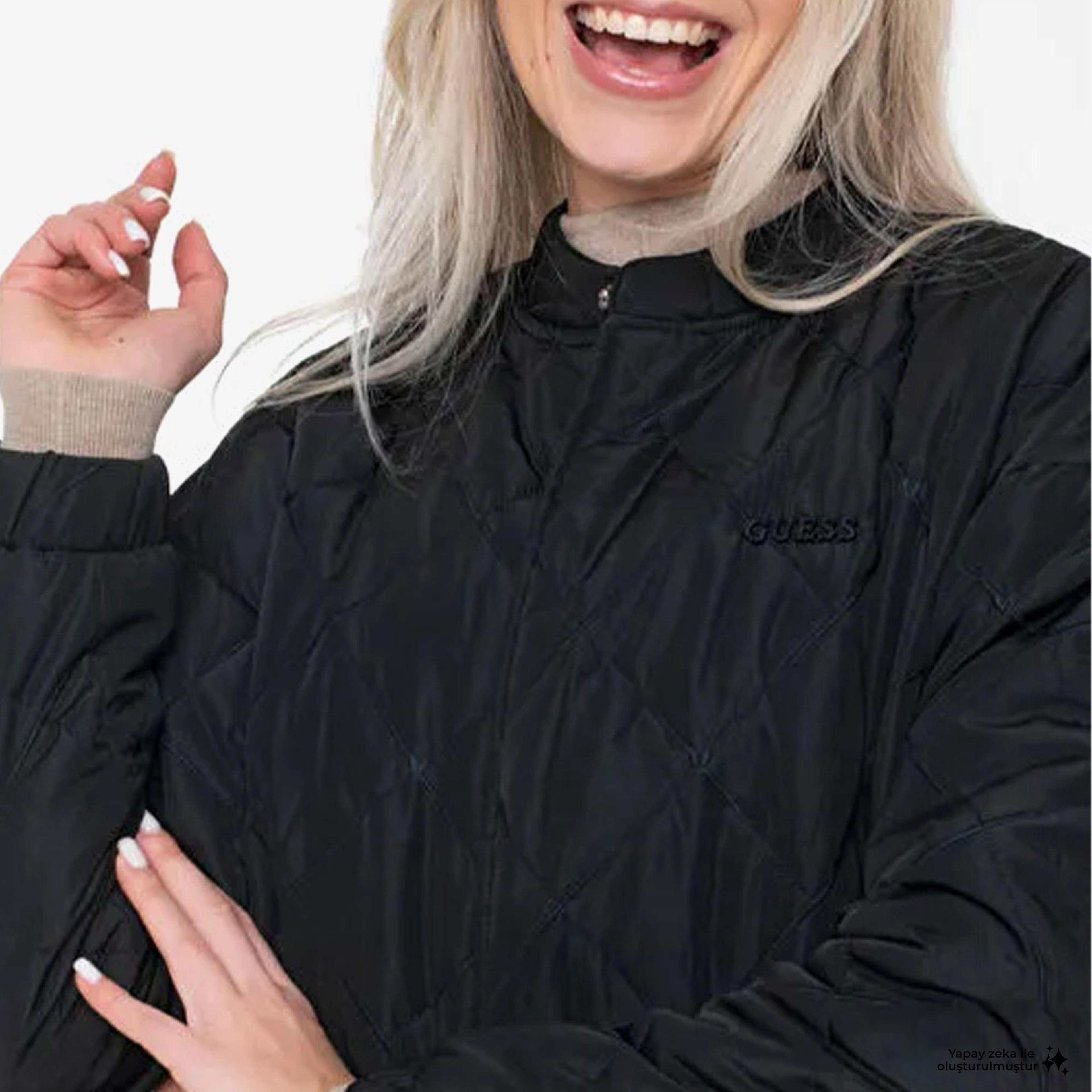 Guess Cecilia Aktif Kadın Siyah Mont