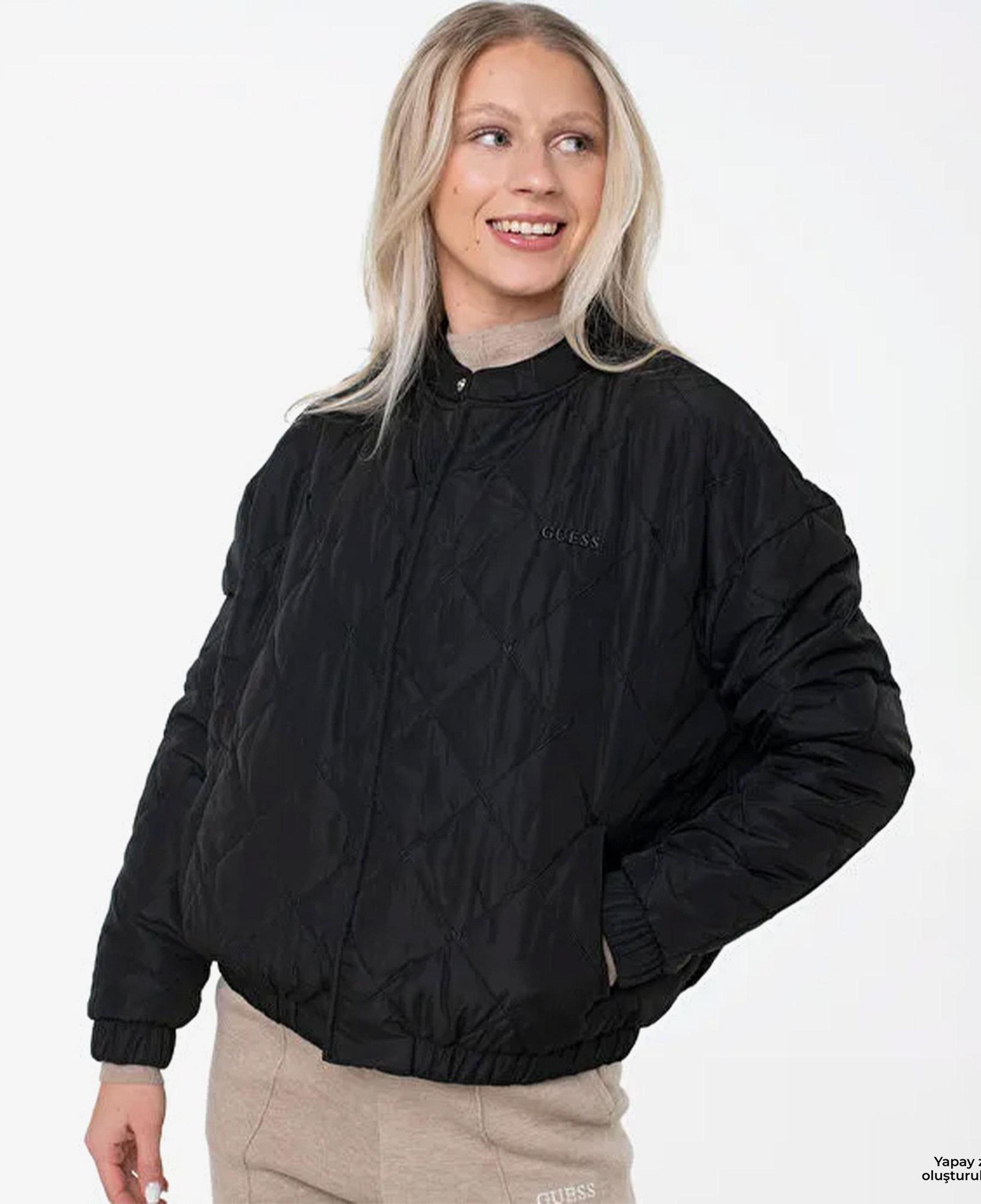 Guess Cecilia Aktif Kadın Siyah Mont