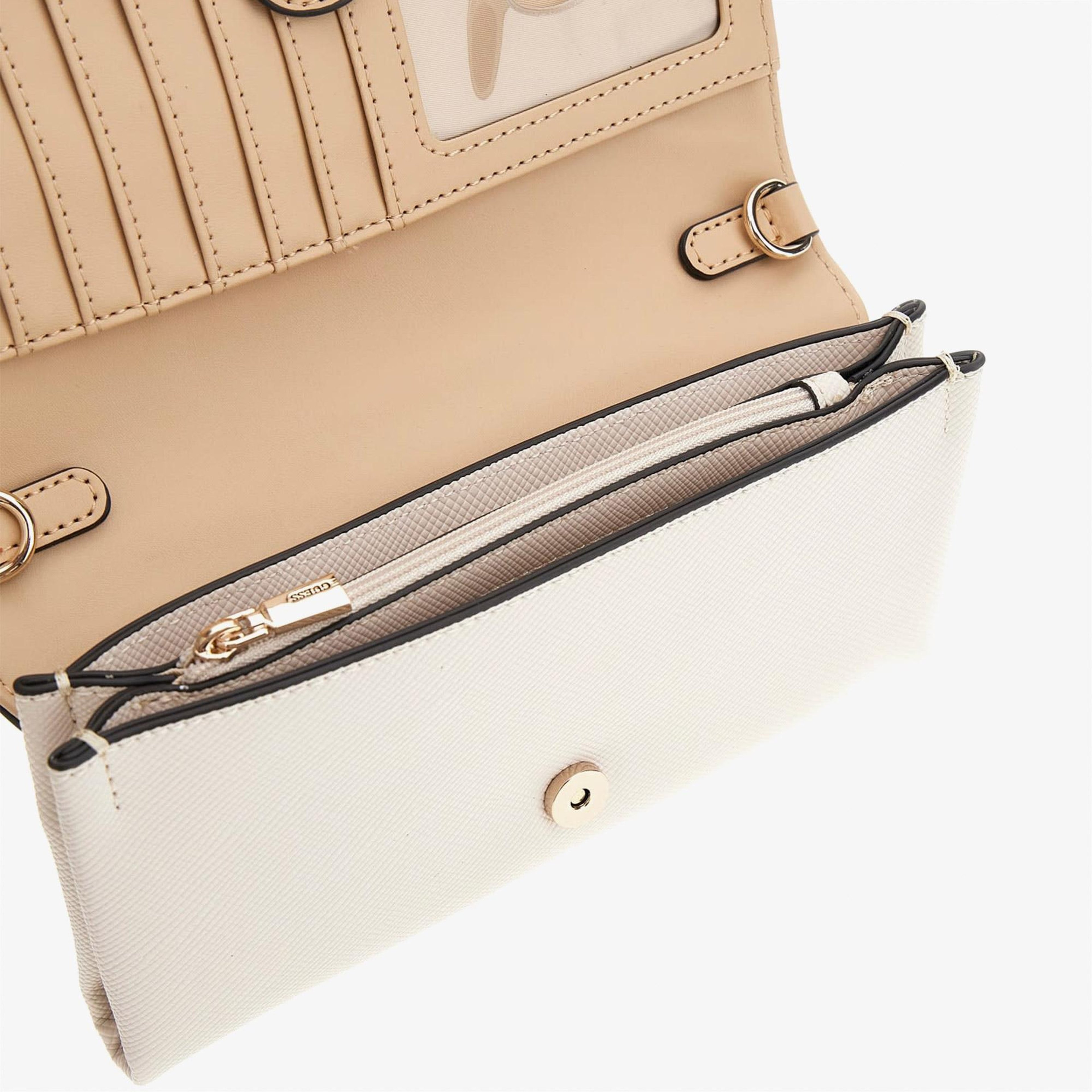 Guess Noelle Iı Kadın Ekru Omuz Çantası