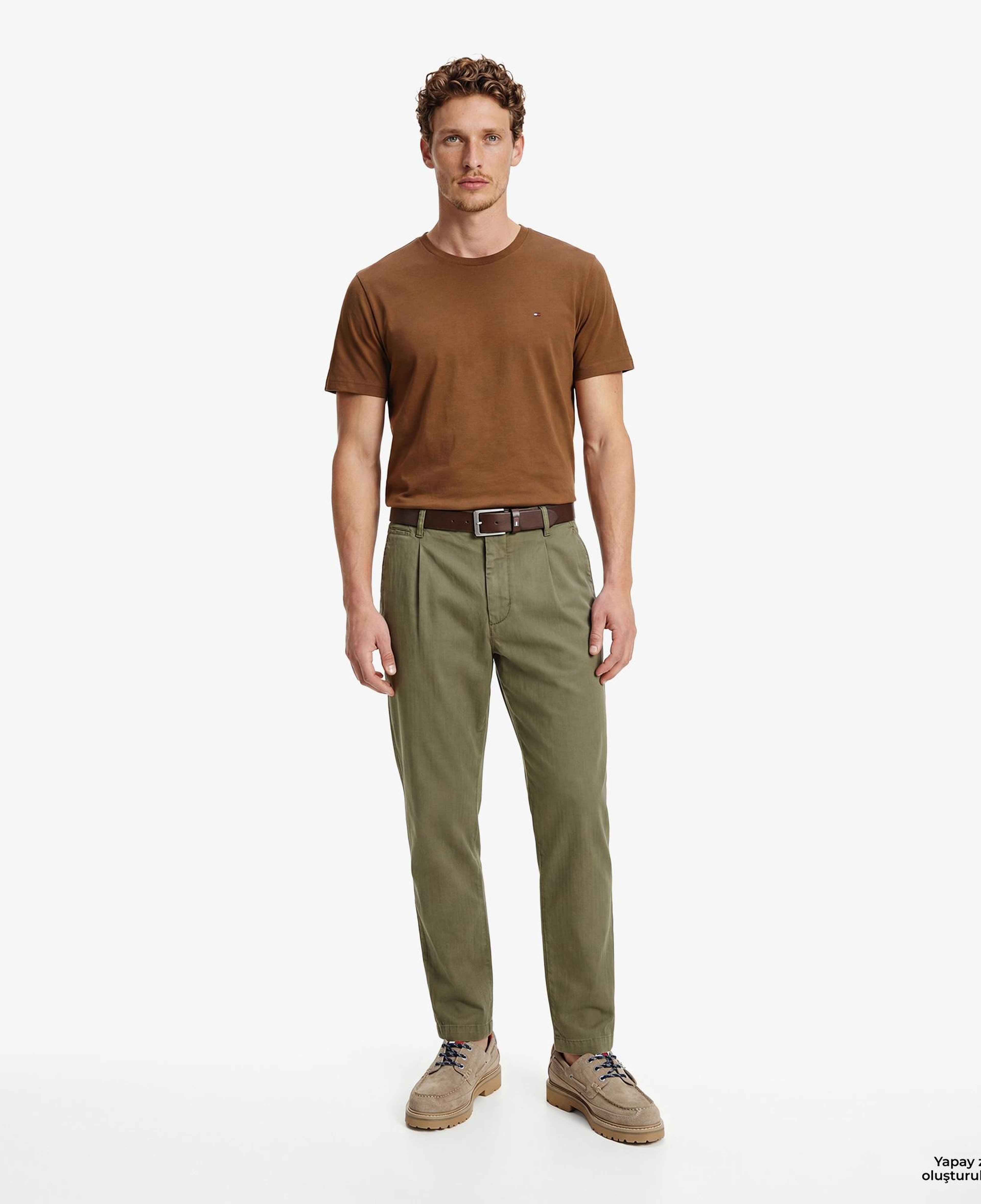 Tommy Hilfiger Core Essentials Erkek Kahverengi T-Shirt