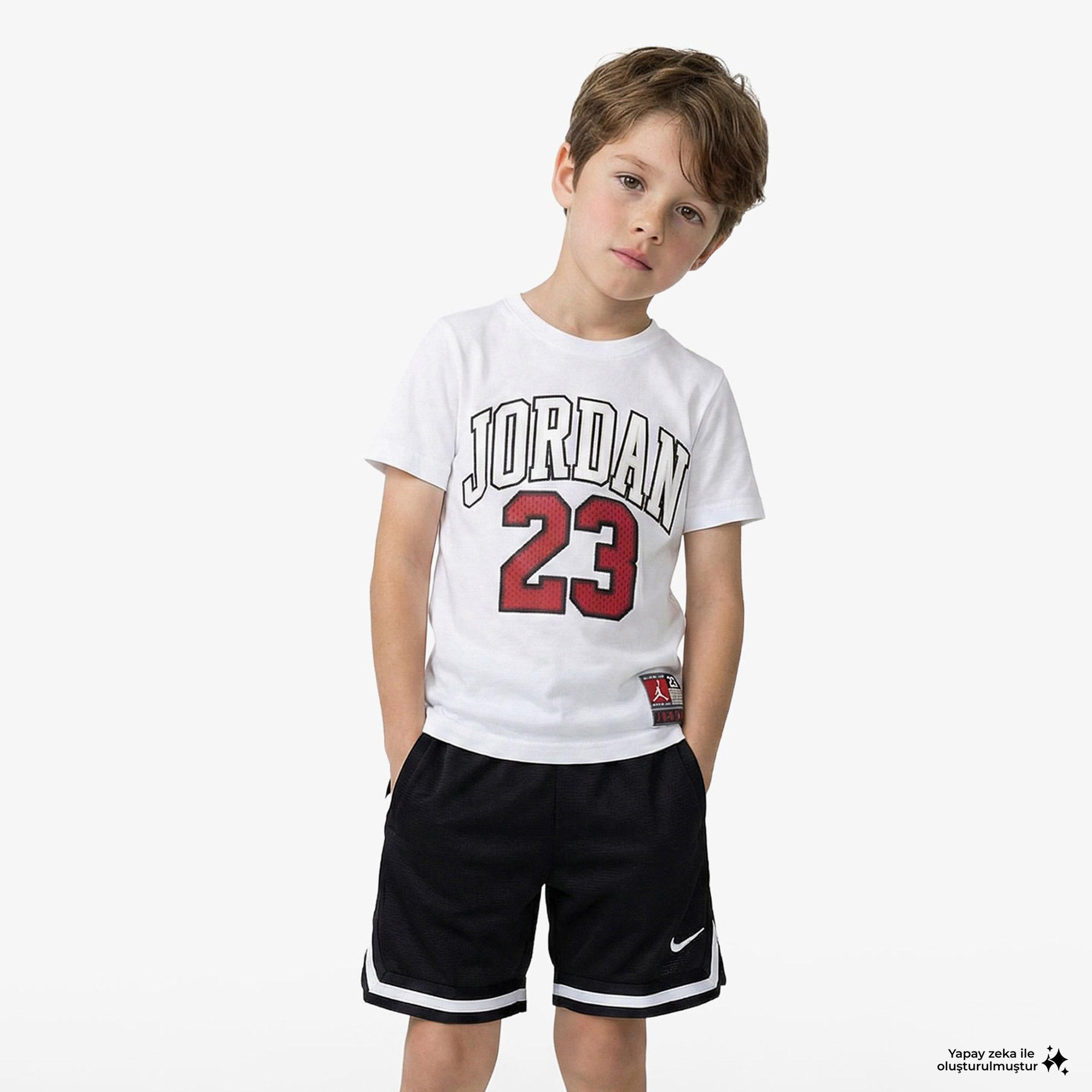 Jordan Practice Flight Çocuk Beyaz T-Shirt
