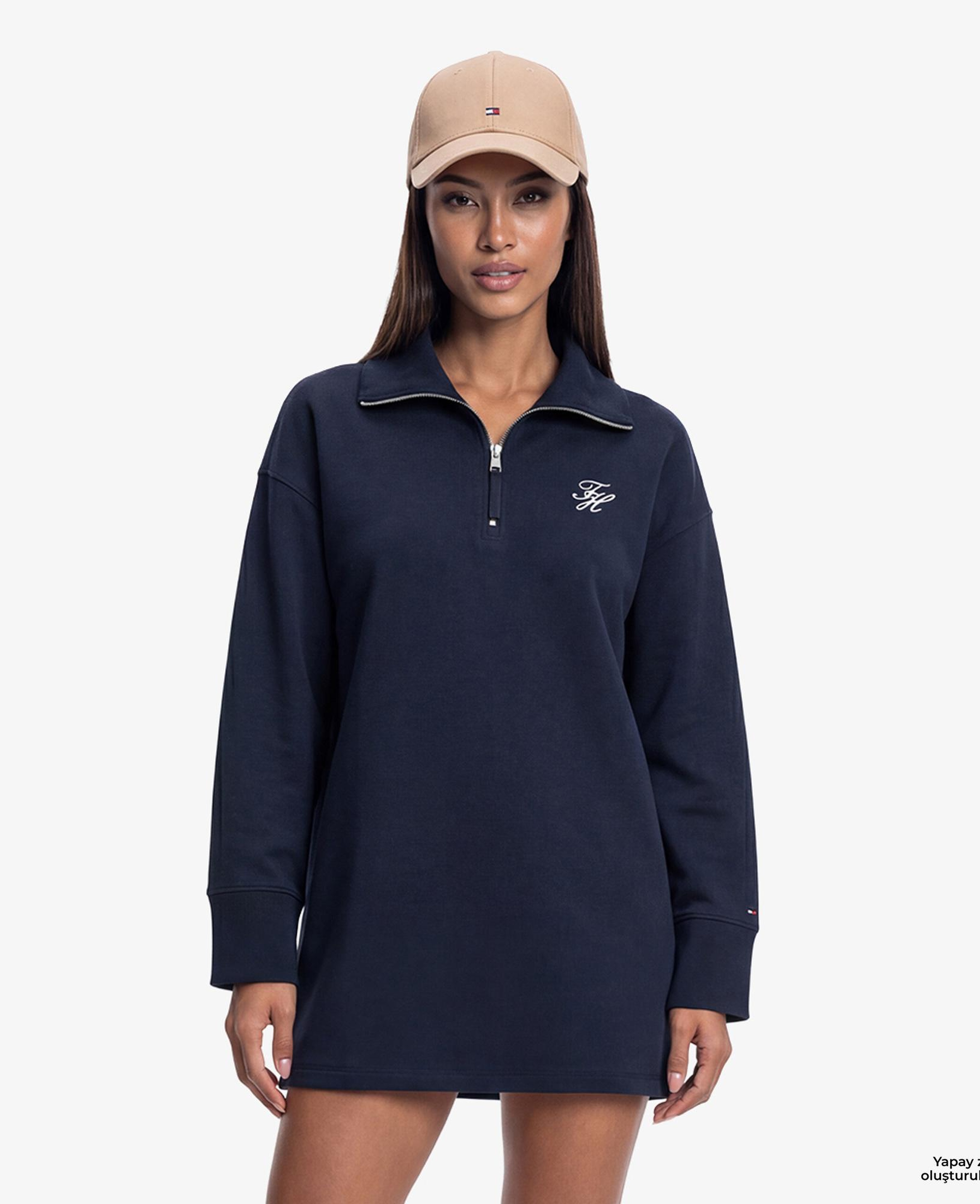 Tommy Hilfiger Script Kadın Lacivert Elbise