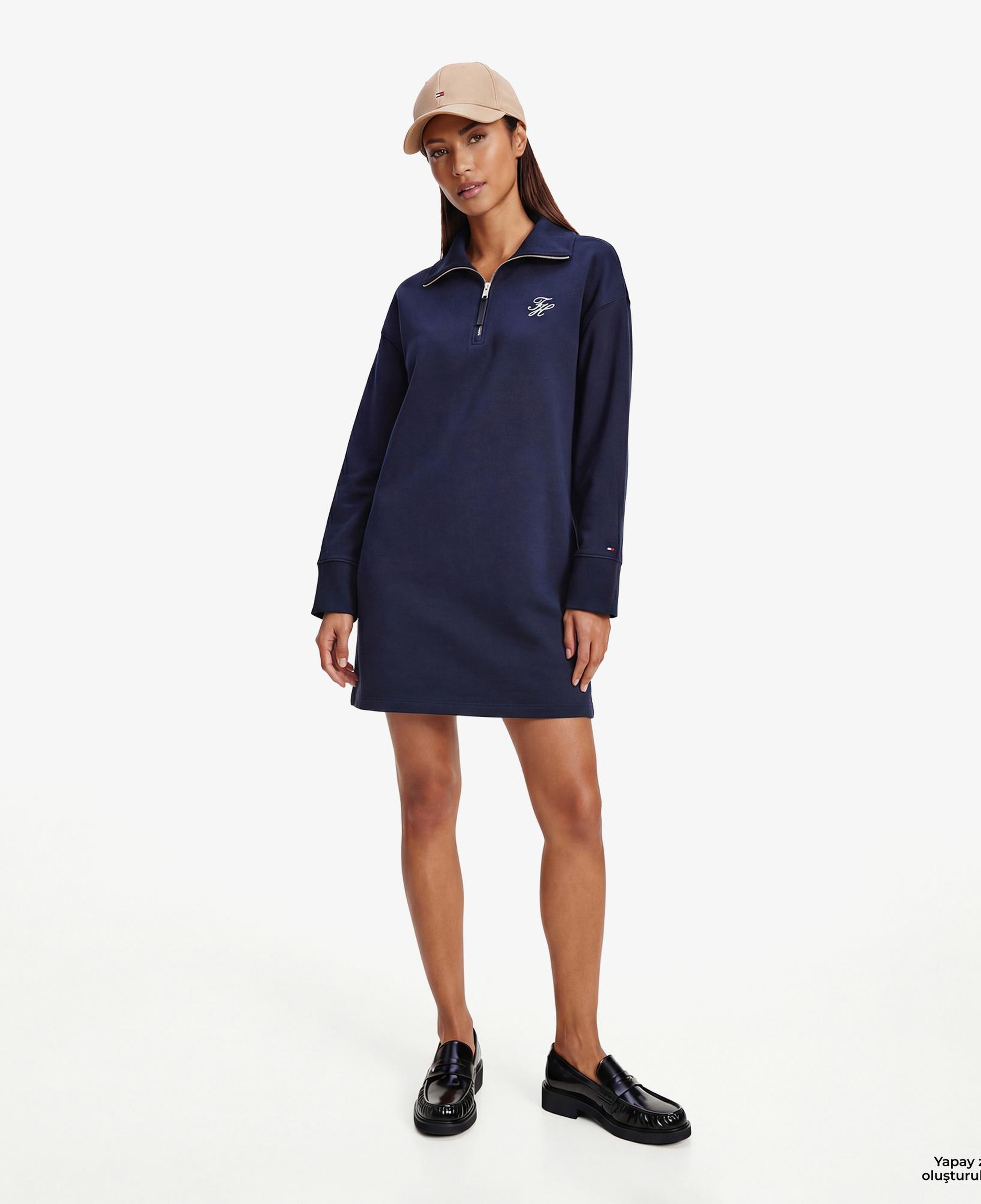 Tommy Hilfiger Script Kadın Lacivert Elbise