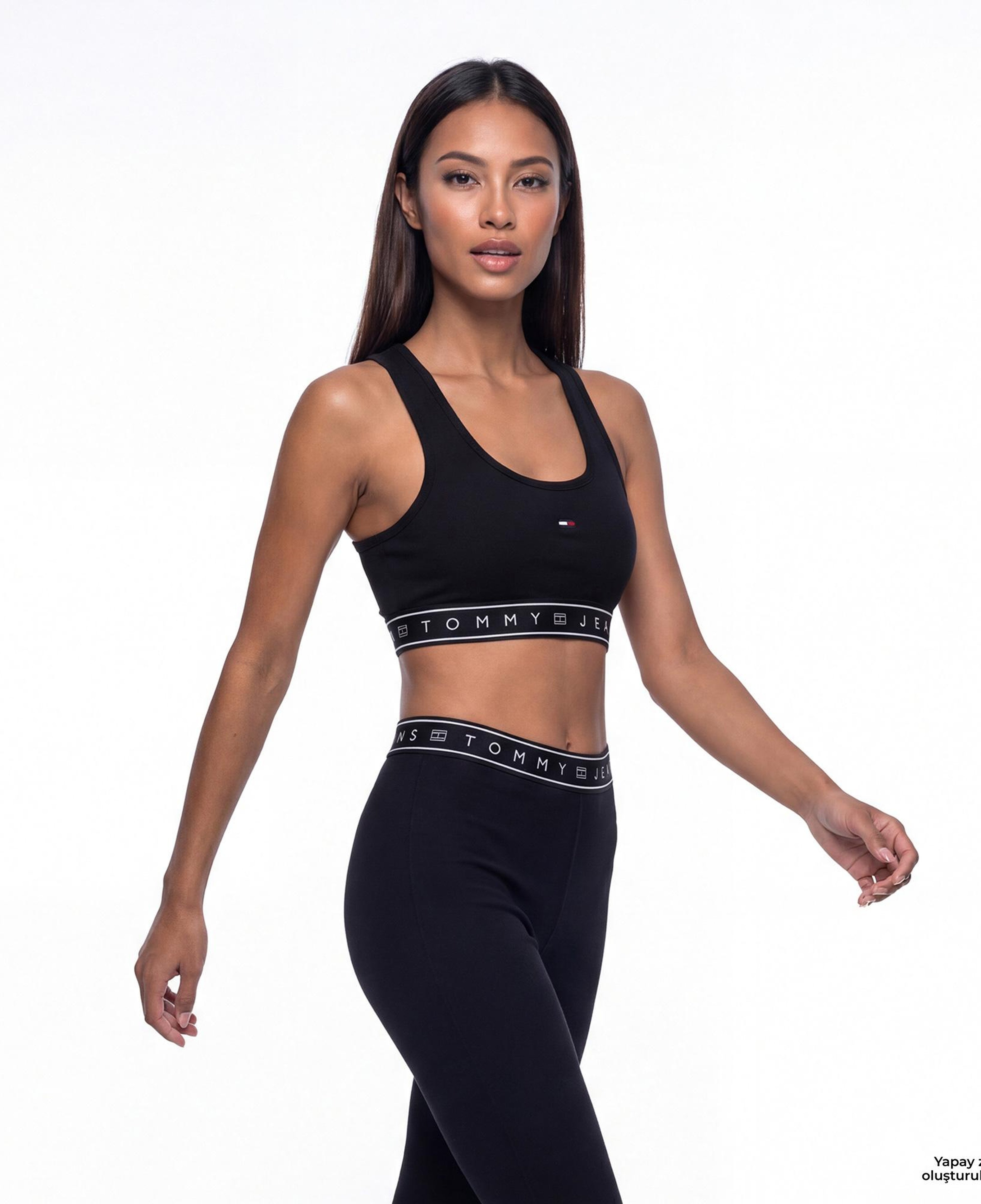 Tommy Hilfiger D3 Kadın Siyah Spor Sütyeni