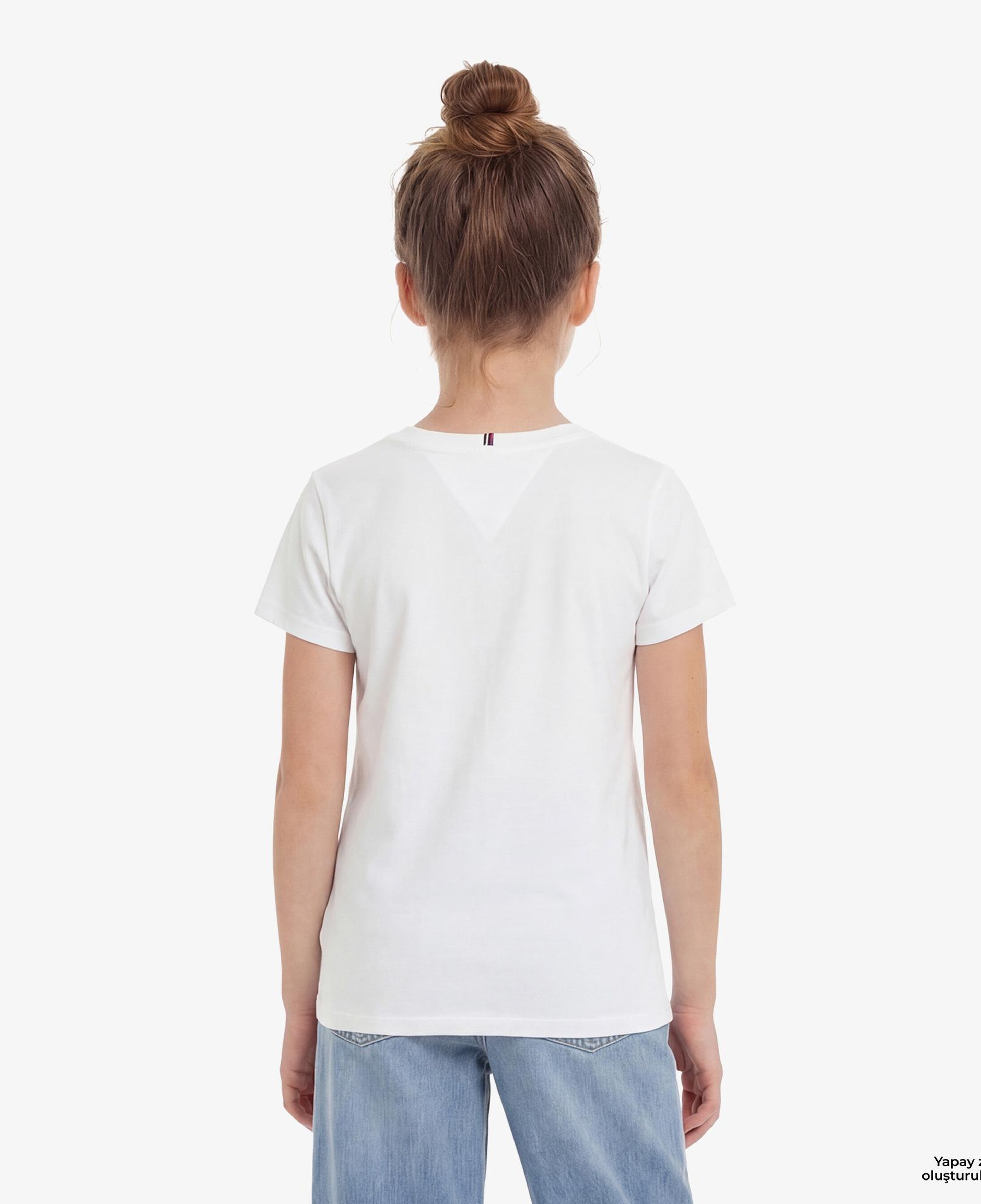 Tommy Hilfiger Script Çocuk Beyaz T-Shirt