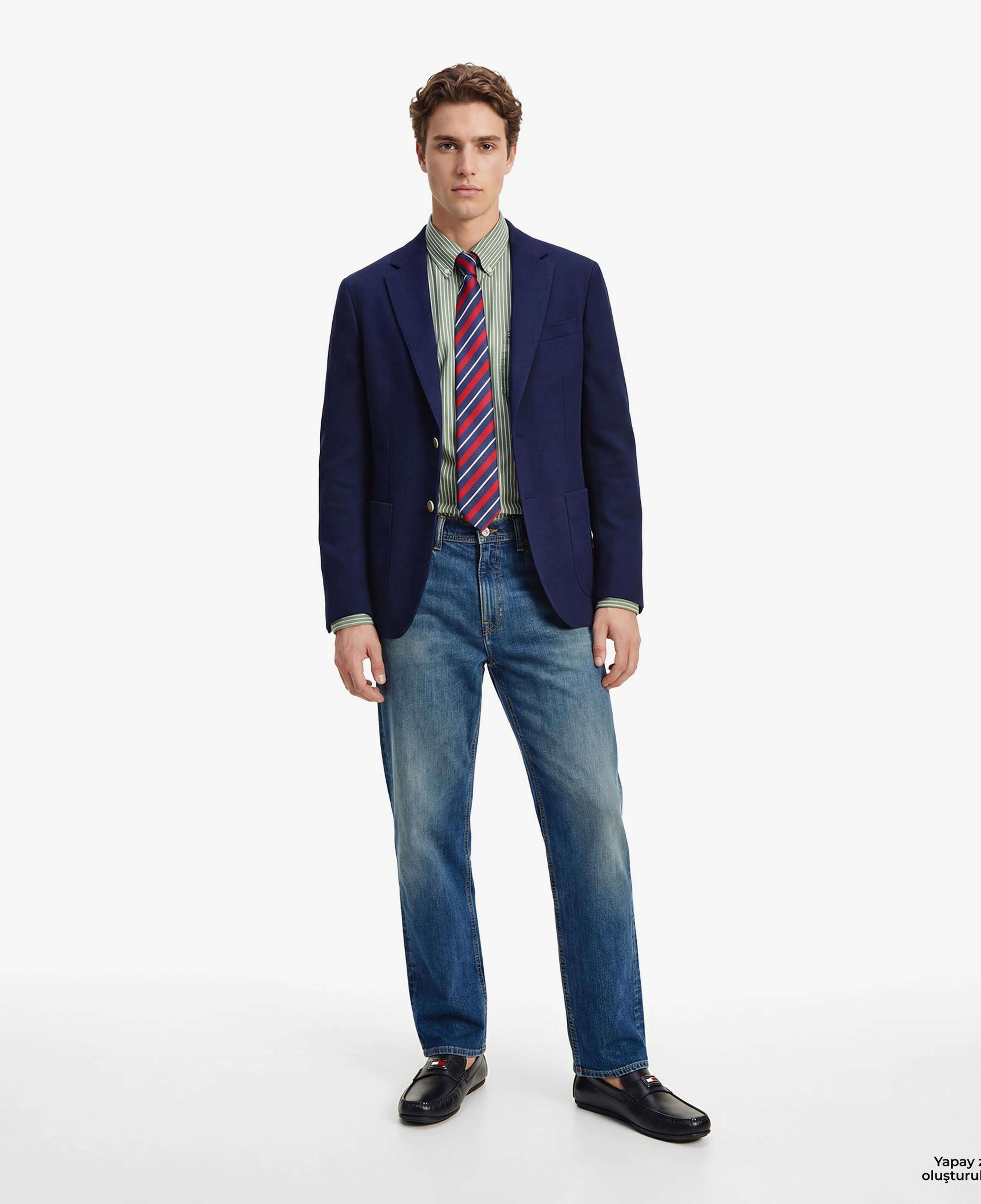 Tommy Hilfiger Core Essentials Erkek Yeşil Gömlek