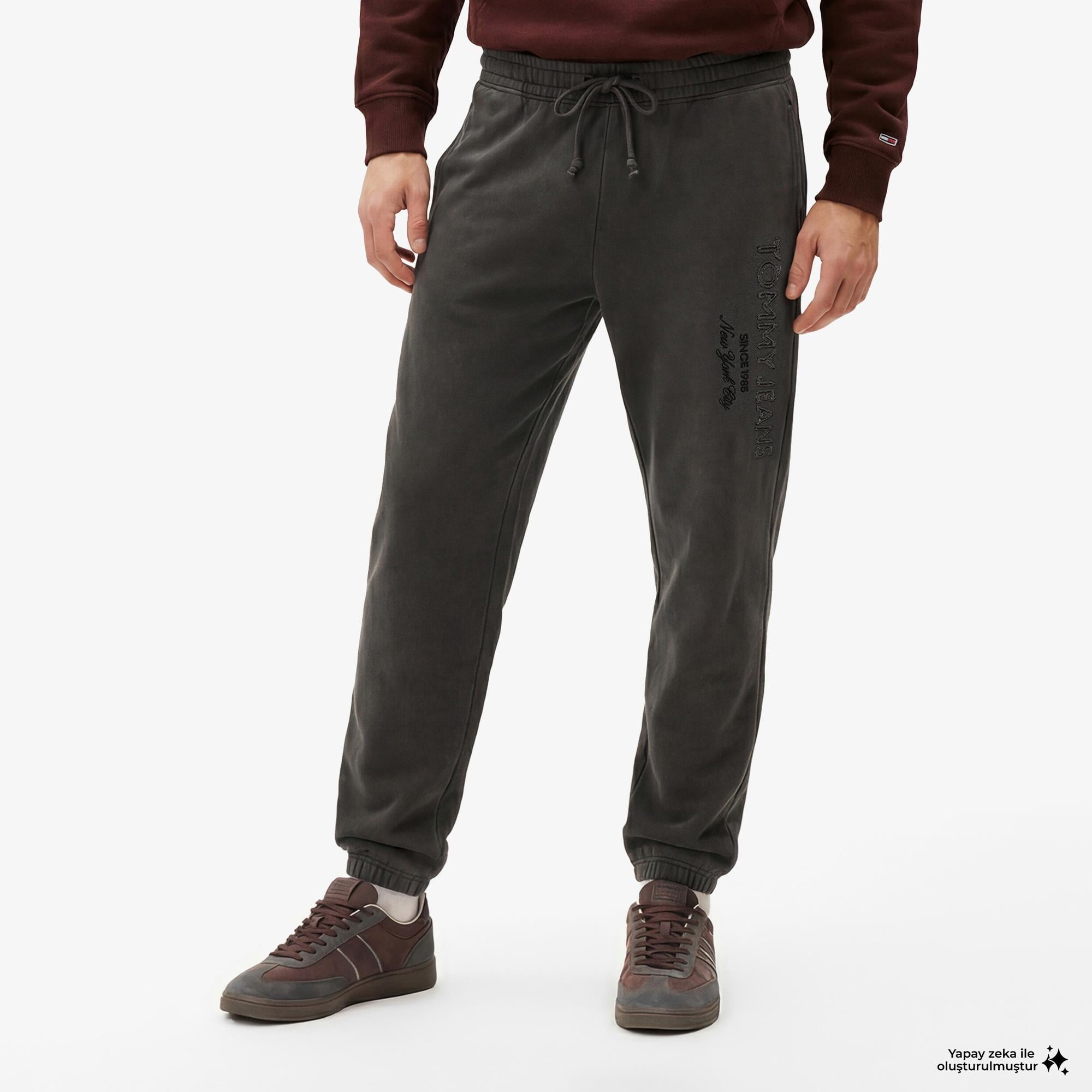 Tommy Hilfiger New Classics Erkek Siyah Eşofman Altı