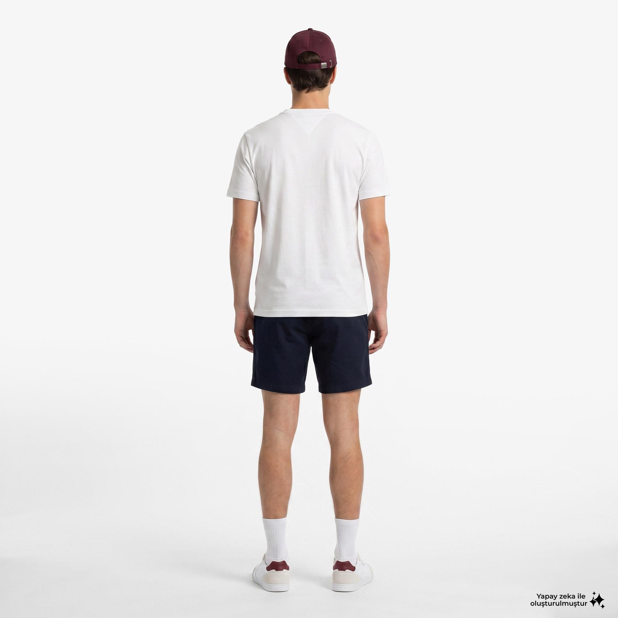 Tommy Hilfiger Brand Love Erkek Beyaz T-Shirt