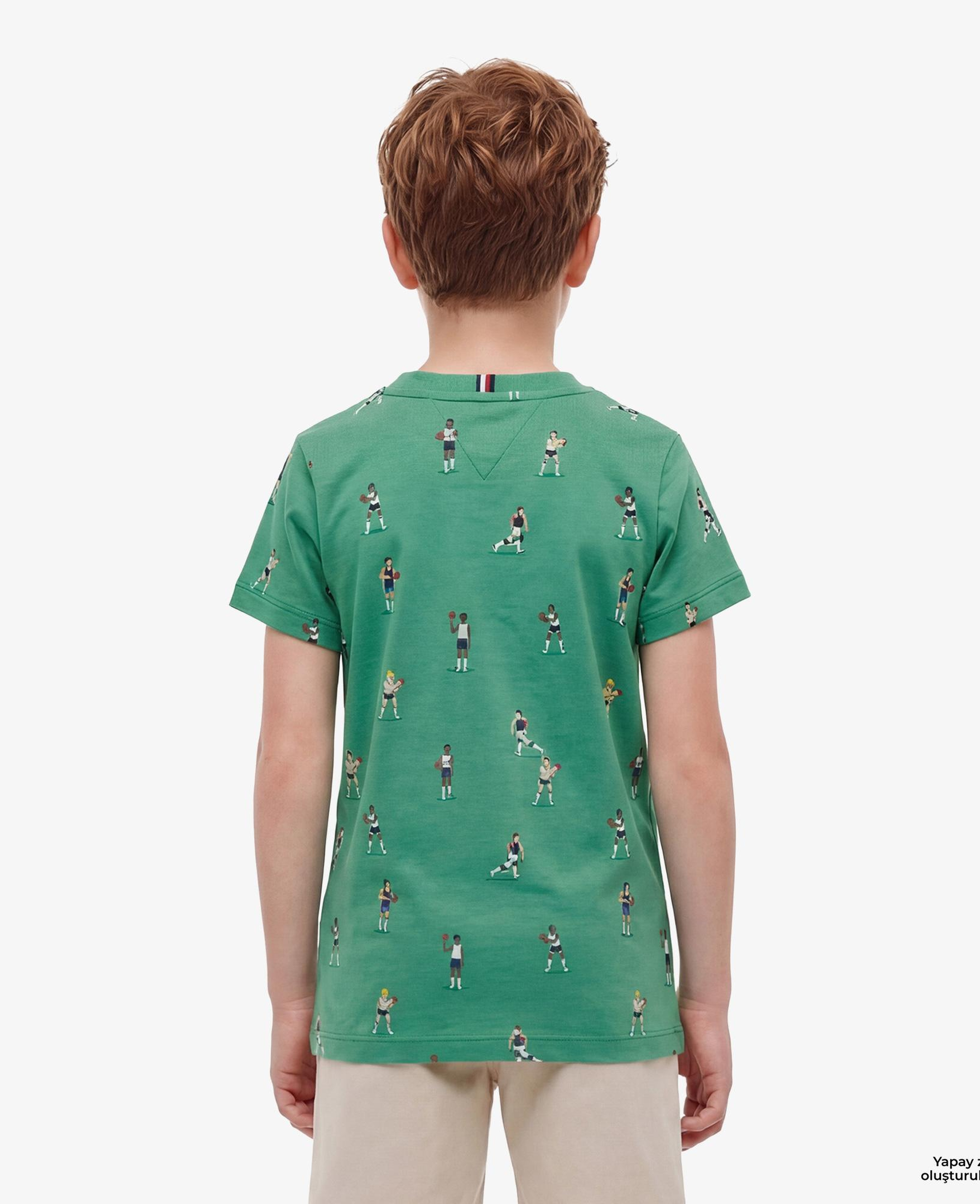 Tommy Hilfiger Little Çocuk Yeşil Crop T-Shirt