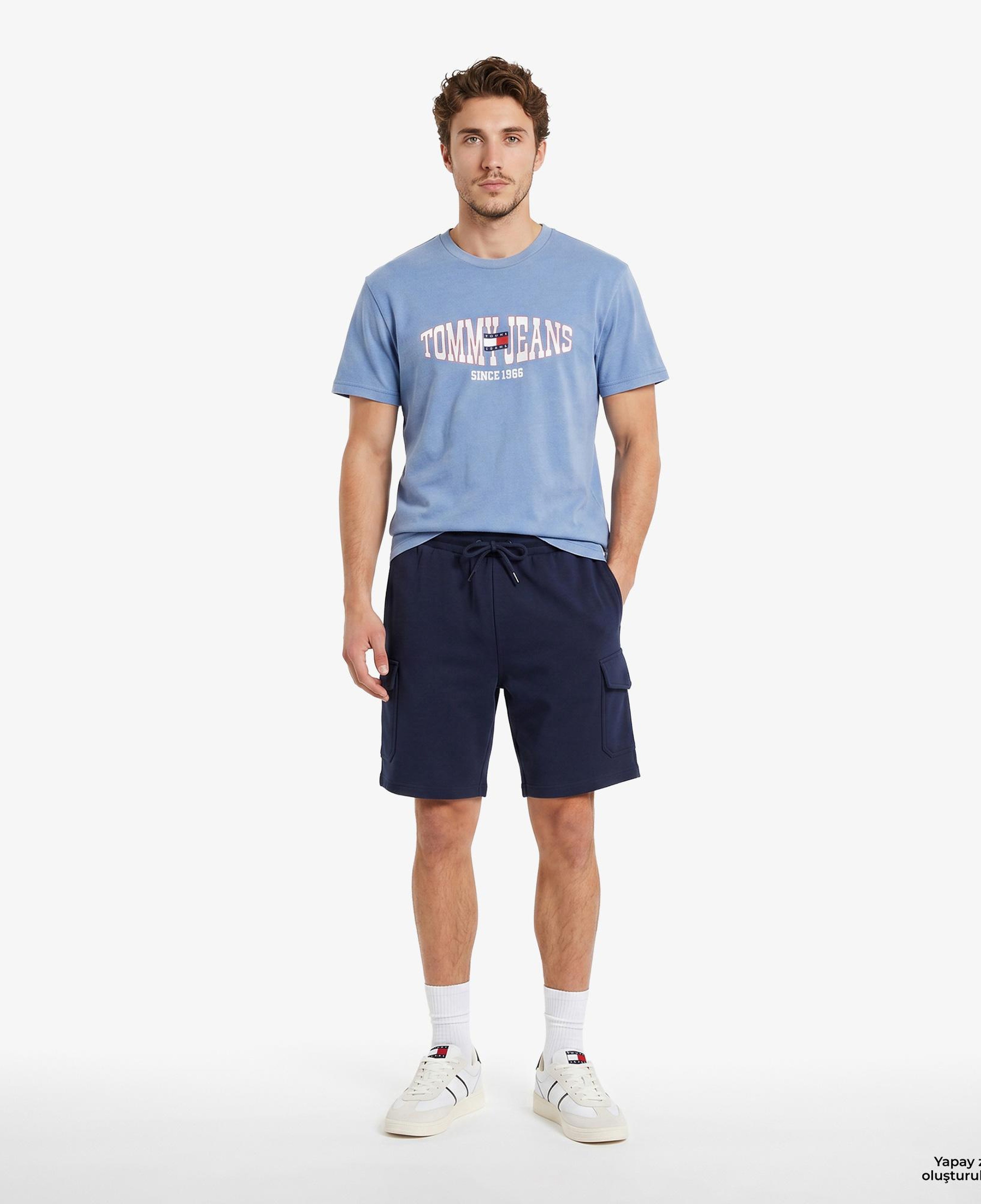 Tommy Hilfiger Mixed Media Erkek Lacivert Eşofman Altı
