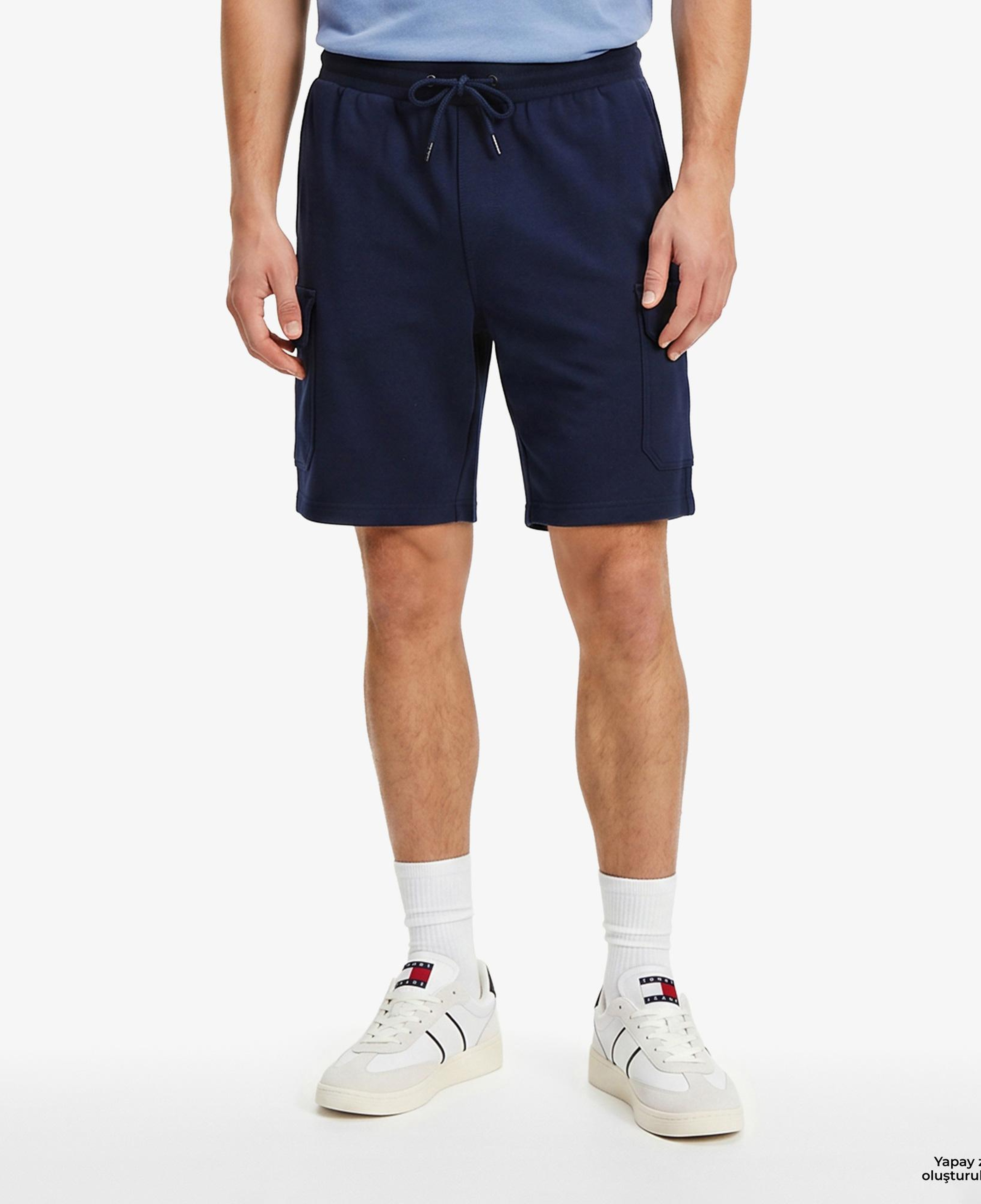 Tommy Hilfiger Mixed Media Erkek Lacivert Eşofman Altı