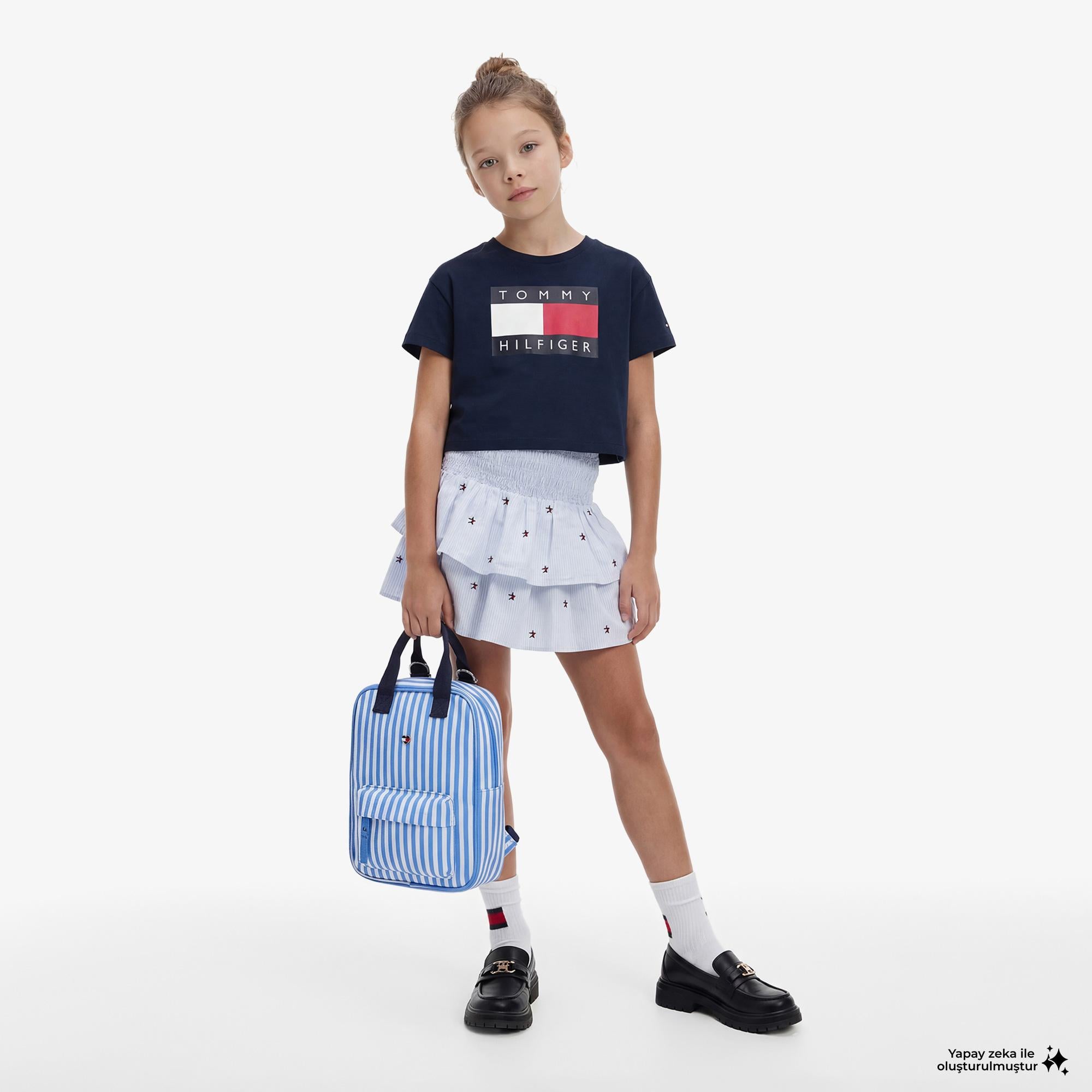 Tommy Hilfiger Heritage Çocuk Lacivert T-Shirt