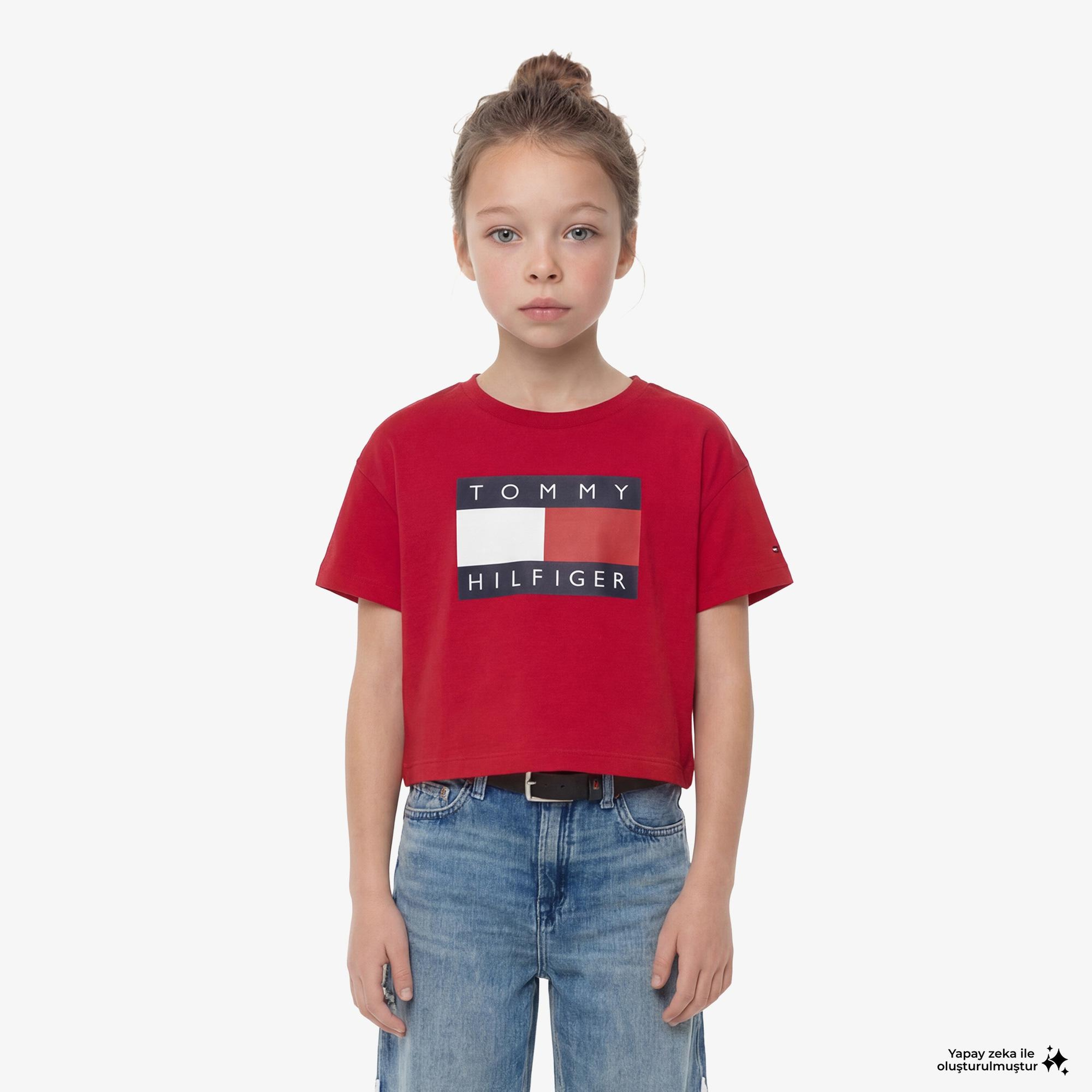Tommy Hilfiger Heritage Çocuk Kırmızı T-Shirt