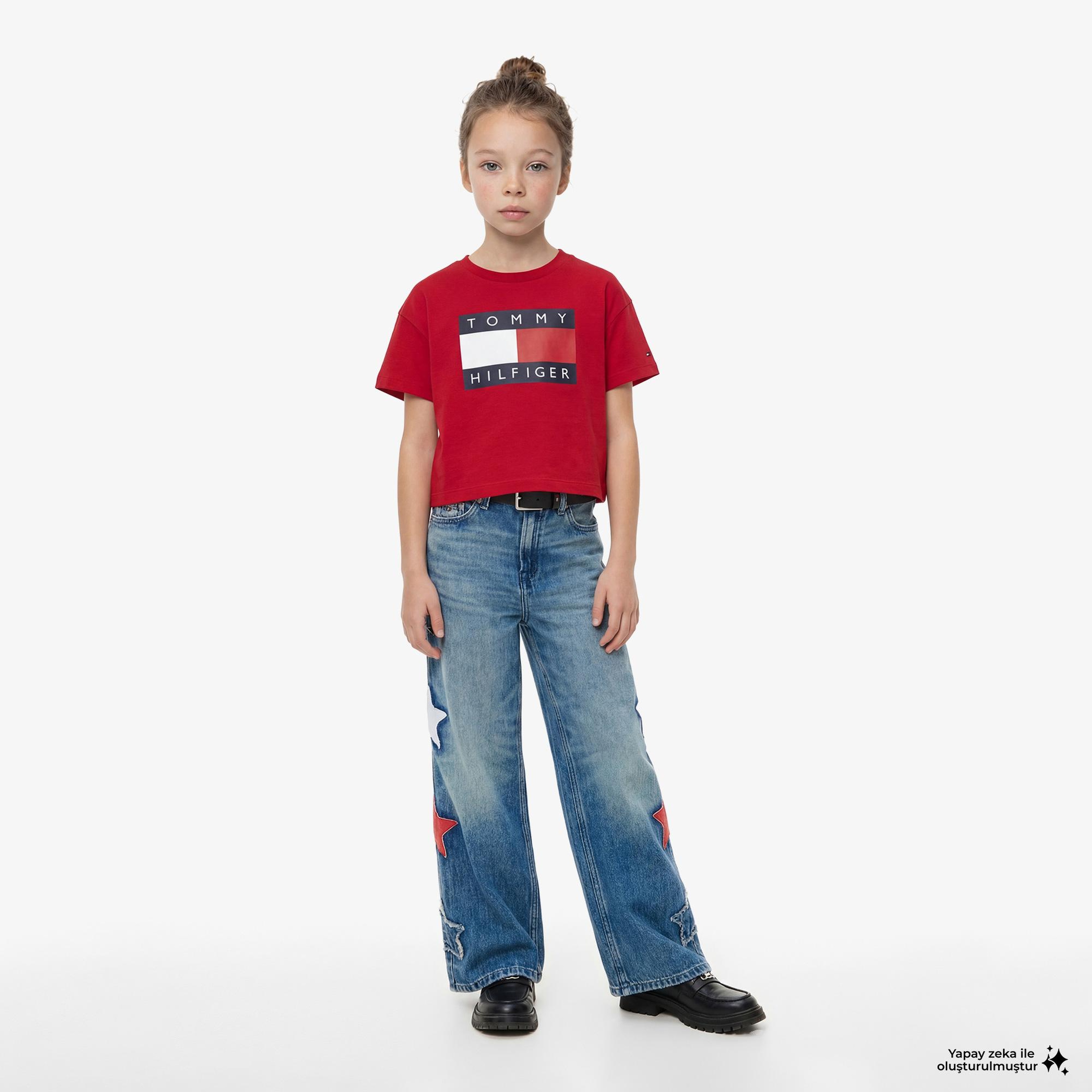 Tommy Hilfiger Heritage Çocuk Kırmızı T-Shirt