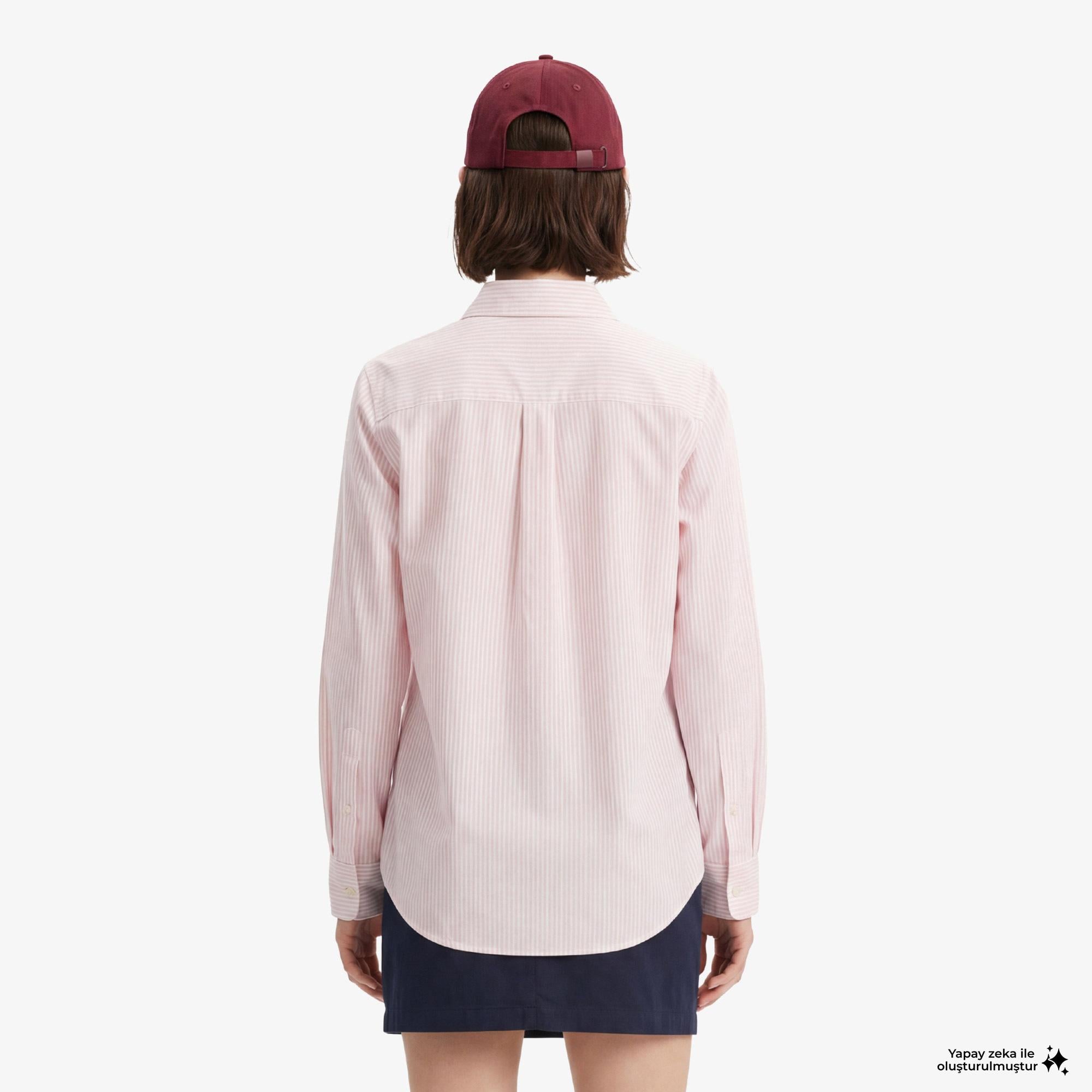 Tommy Hilfiger Essentials Poplin Kadın Pembe Gömlek
