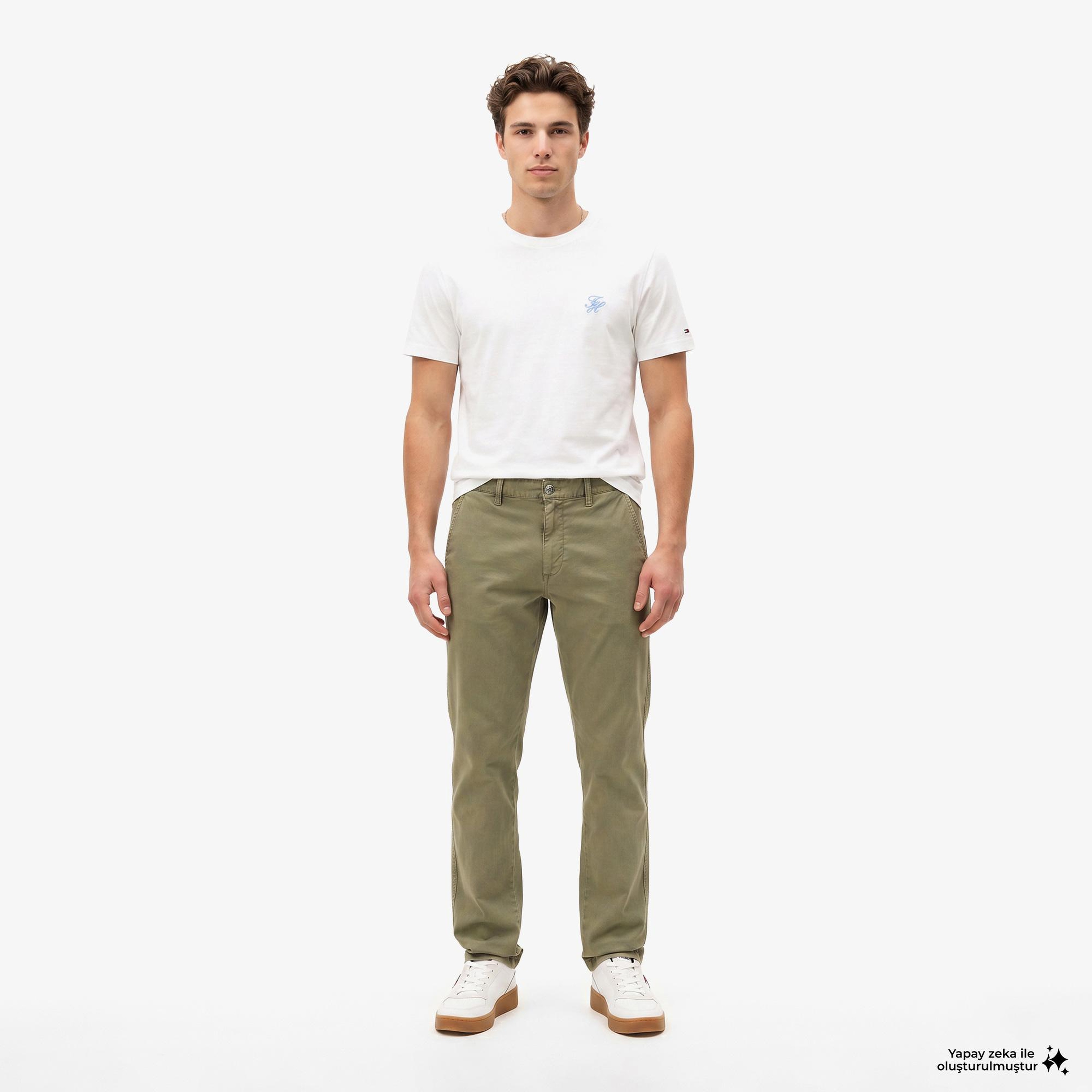 Tommy Hilfiger Swimshop Erkek Beyaz T-Shirt
