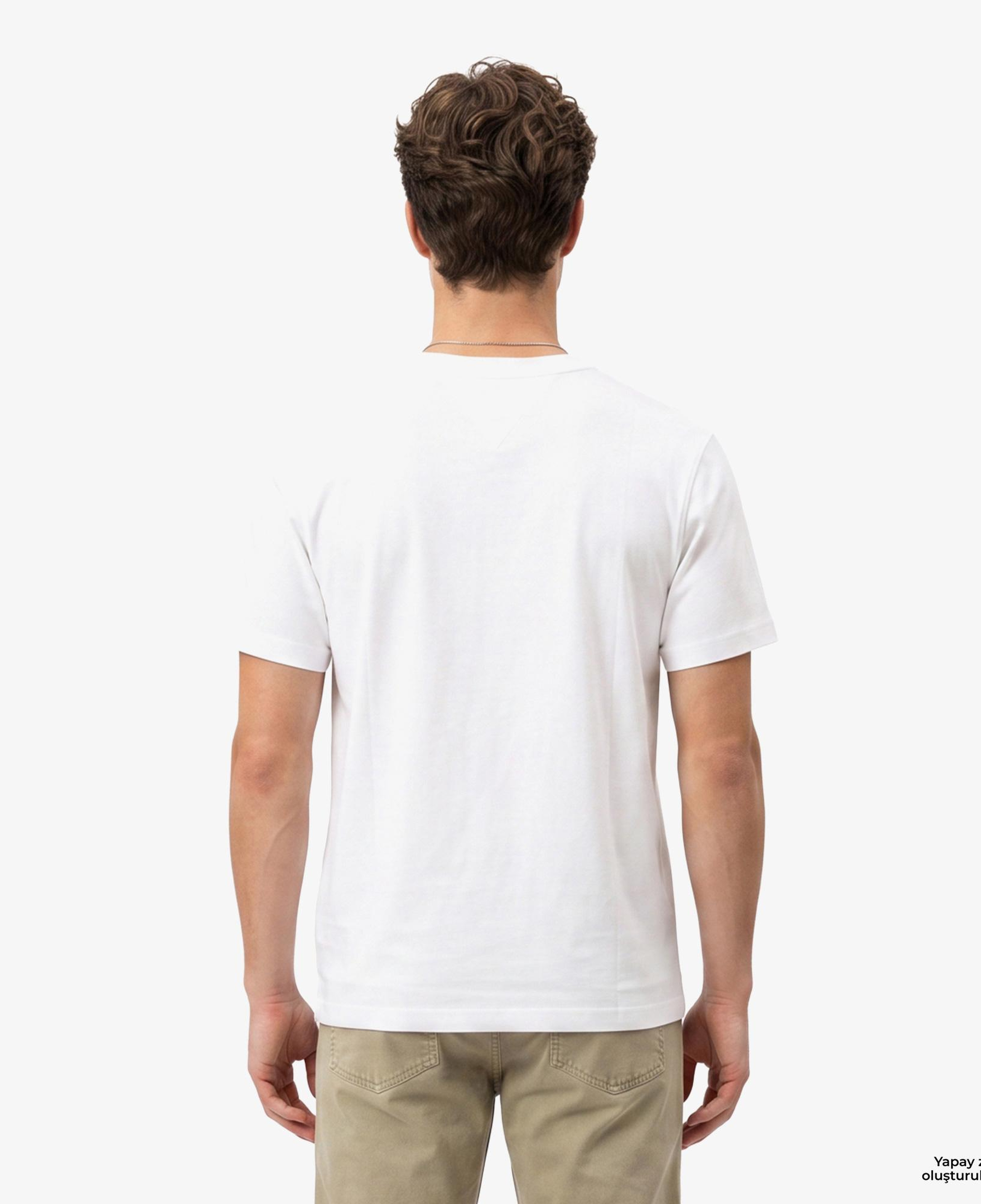 Tommy Hilfiger Swimshop Erkek Beyaz T-Shirt