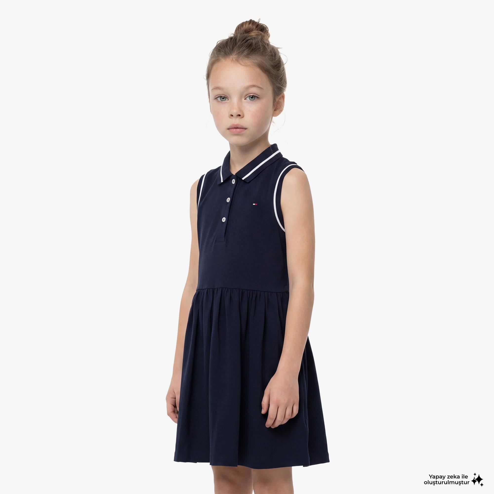 Tommy Hilfiger Essentials Çocuk Lacivert Elbise