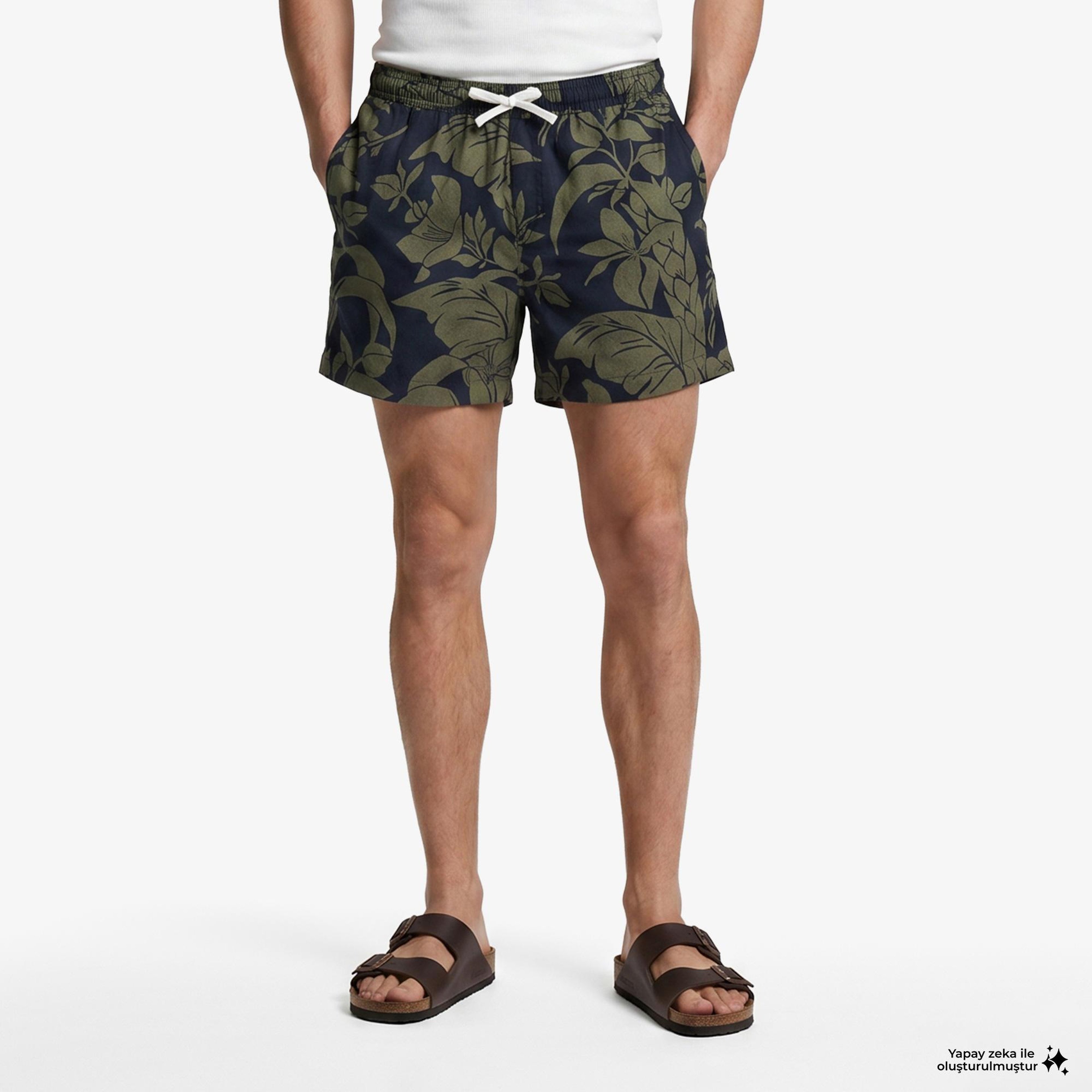 Tommy Hilfiger Seasonal Quality Erkek Lacivert Keten Şort
