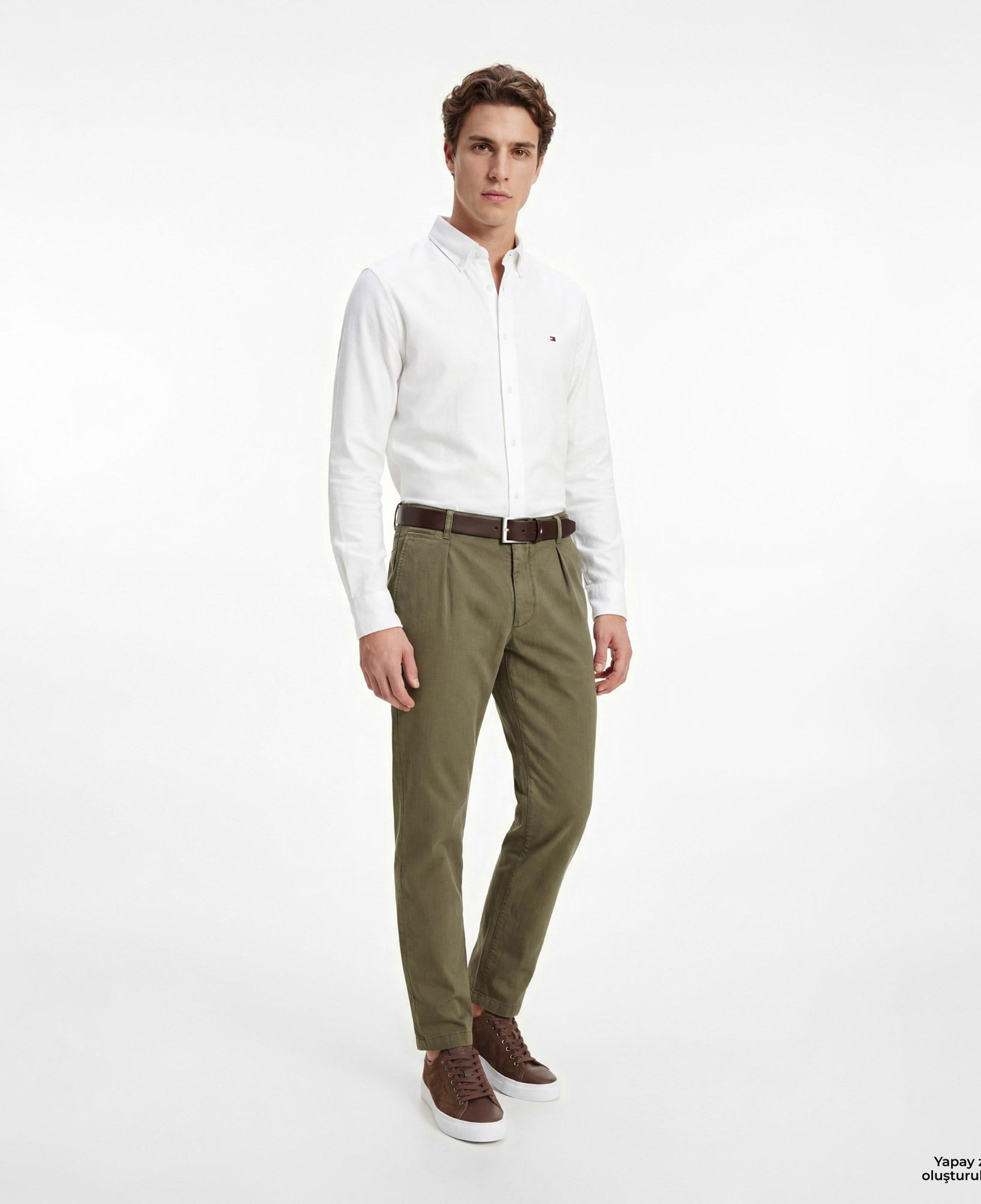 Tommy Hilfiger Core Essentials Erkek Beyaz Gömlek