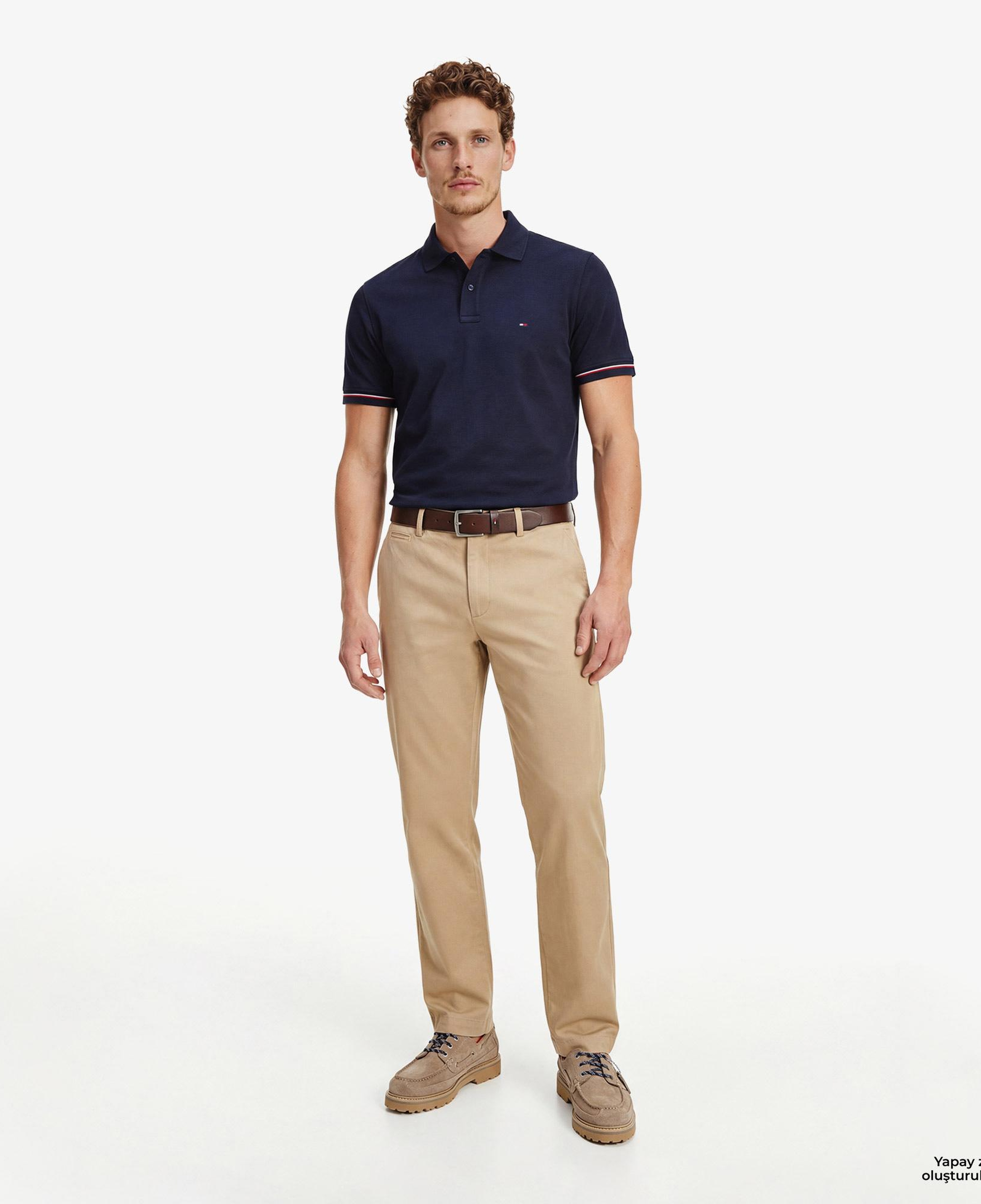 Tommy Hilfiger Elevated Essentials Erkek Lacivert Polo Yaka T-Shirt