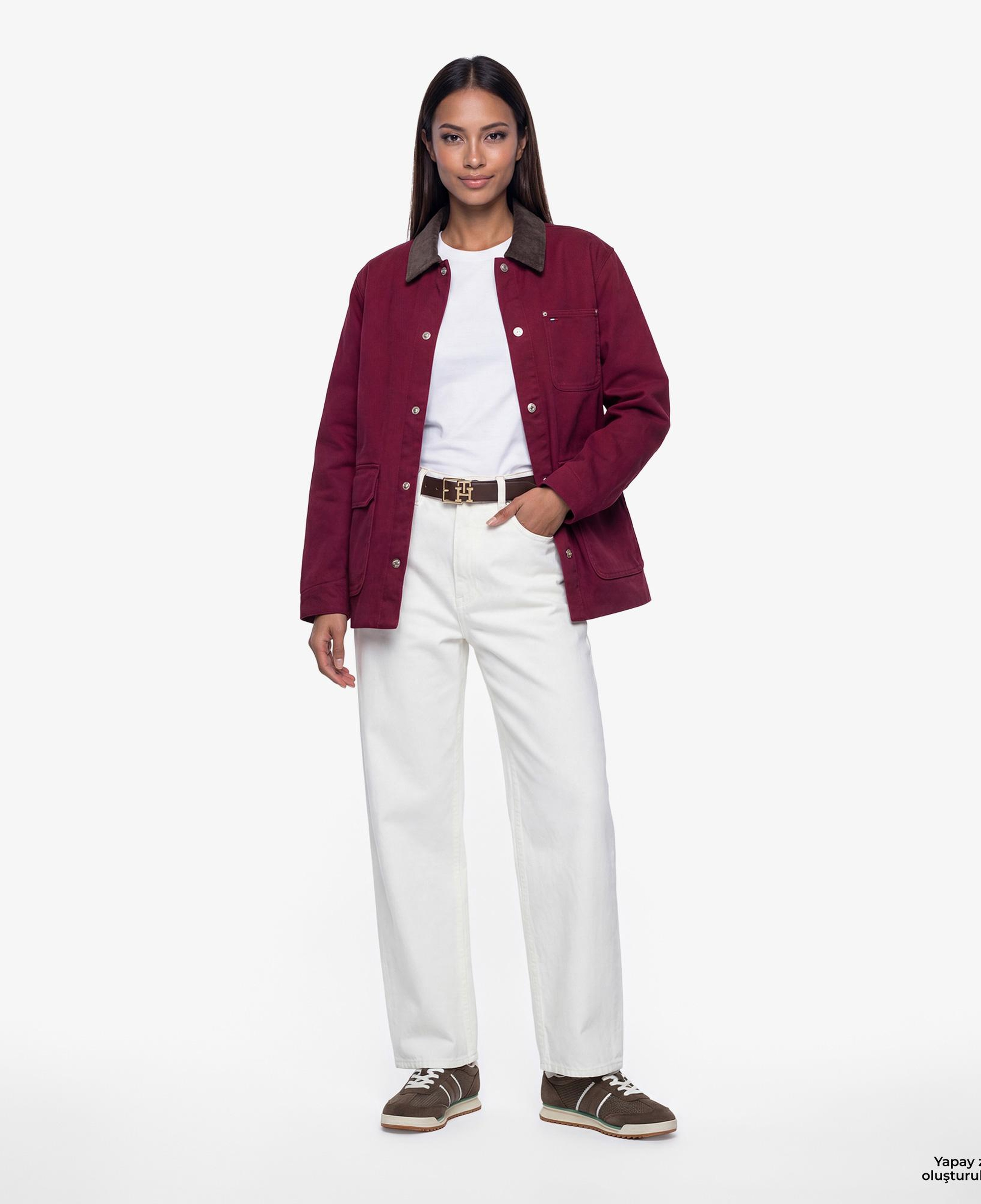 Tommy Hilfiger Soft Utility Kadın Pembe Ceket